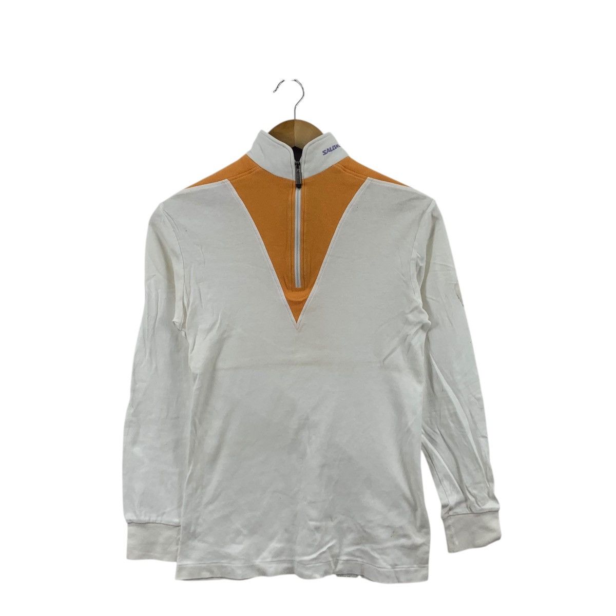 Salomon Vintage SALOMON SKI GEAR Half Zipper Sweater Pullover Shirt Size M / US 6-8 / IT 42-44 - 3 Thumbnail