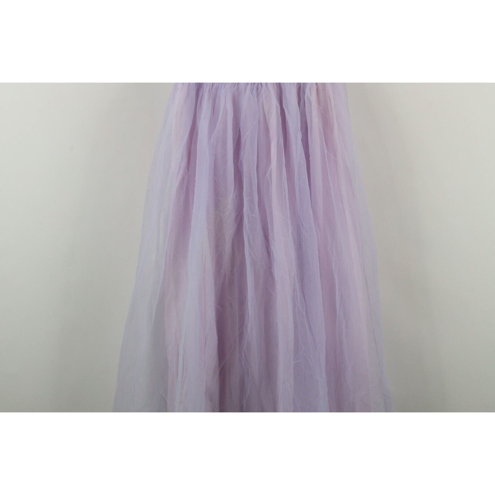 Vintage Vintage 60s 70s Baby Doll Chiffon Lace Flower Night Gown Size M / US 6-8 / IT 42-44 - 20 Thumbnail