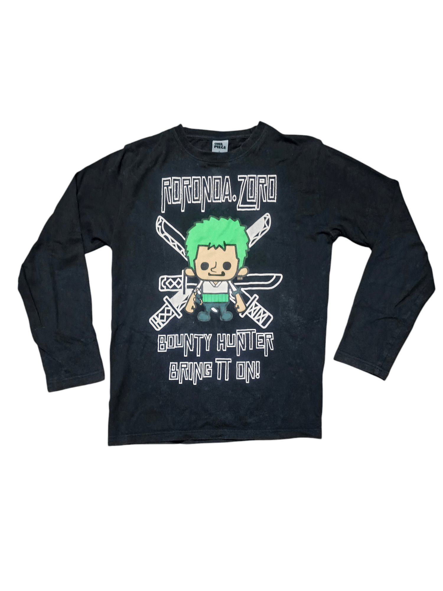 Anime Vintage 2000s One Piece Roronoa Zoro Wanted Tee Size US L / EU 52-54 / 3 - 1 Thumbnail