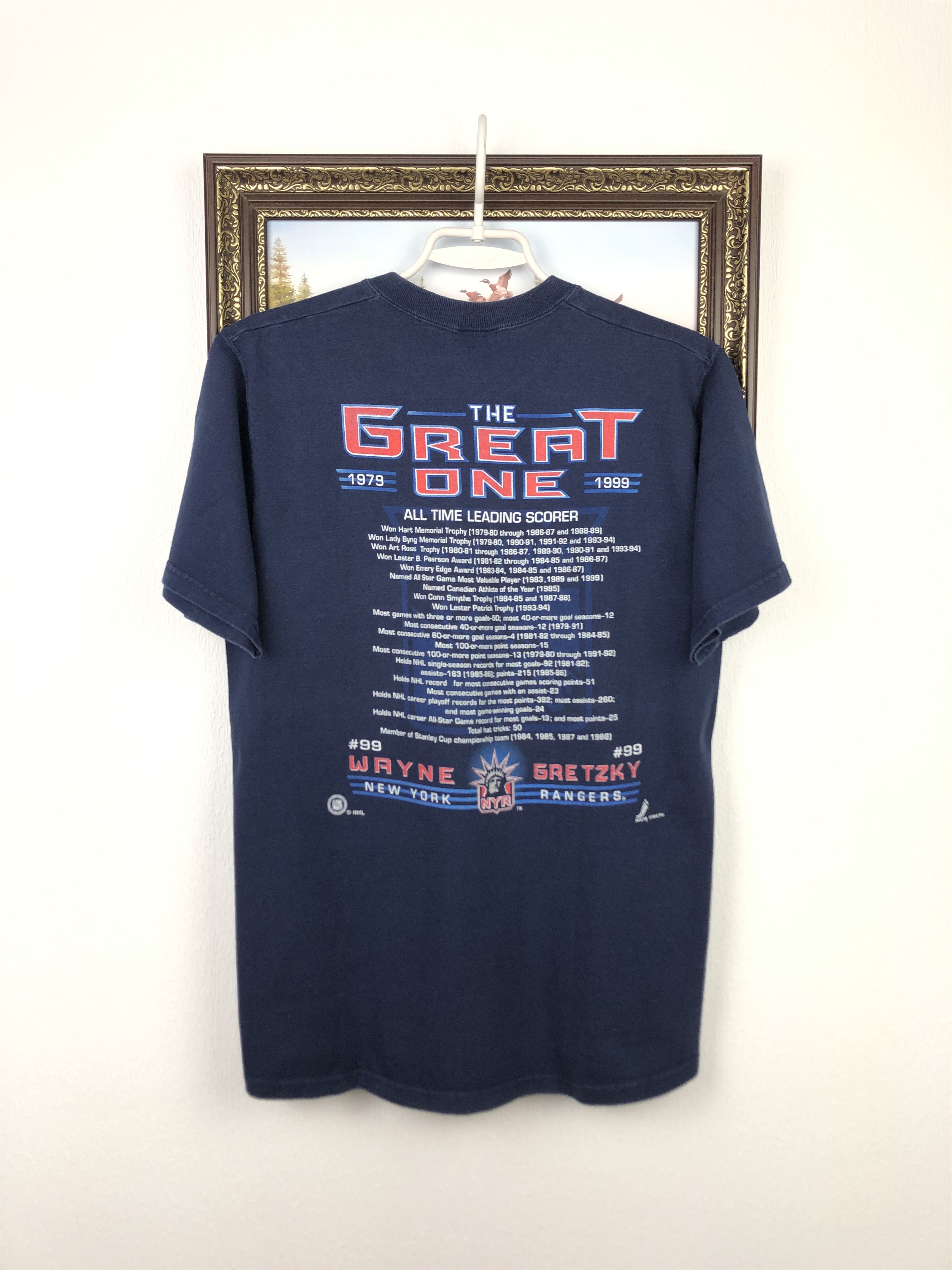 Vintage Vintage Wayne Gretzky NY Rangers The Great One Shirt Jersey Size US M / EU 48-50 / 2 - 1 Thumbnail