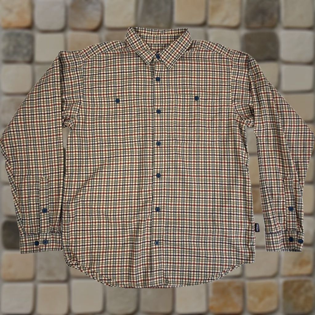 Patagonia VINTAGE Patagonia Button-Up Shirt Organic Cotton Check Sz M Size US M / EU 48-50 / 2 - 1 Thumbnail