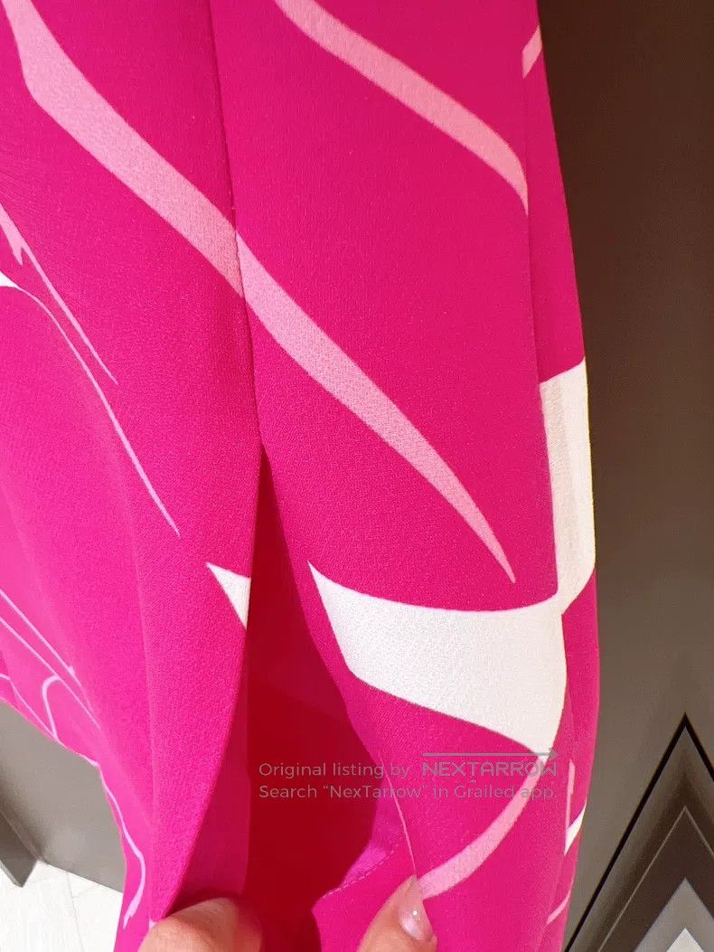 Valentino Valentino Pink and white color-blocked waist dress Size S / US 4 / IT 40 - 5 Thumbnail