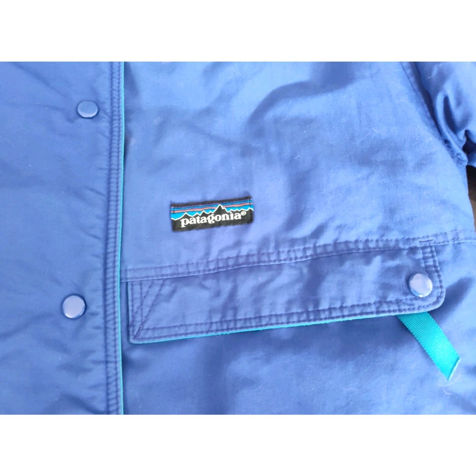 Patagonia Vintage Patagonia Women's Blue Parka Zip & Snap Snow Ski Jacket Size 8 Insulated Size M / US 6-8 / IT 42-44 - 3 Thumbnail