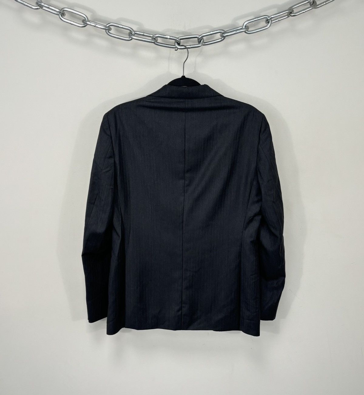 Luigi Bianchi Luigi Bianchi Sartoria Men’s Herringbone Wool Blazer Jacket Size 38R - 3 Thumbnail