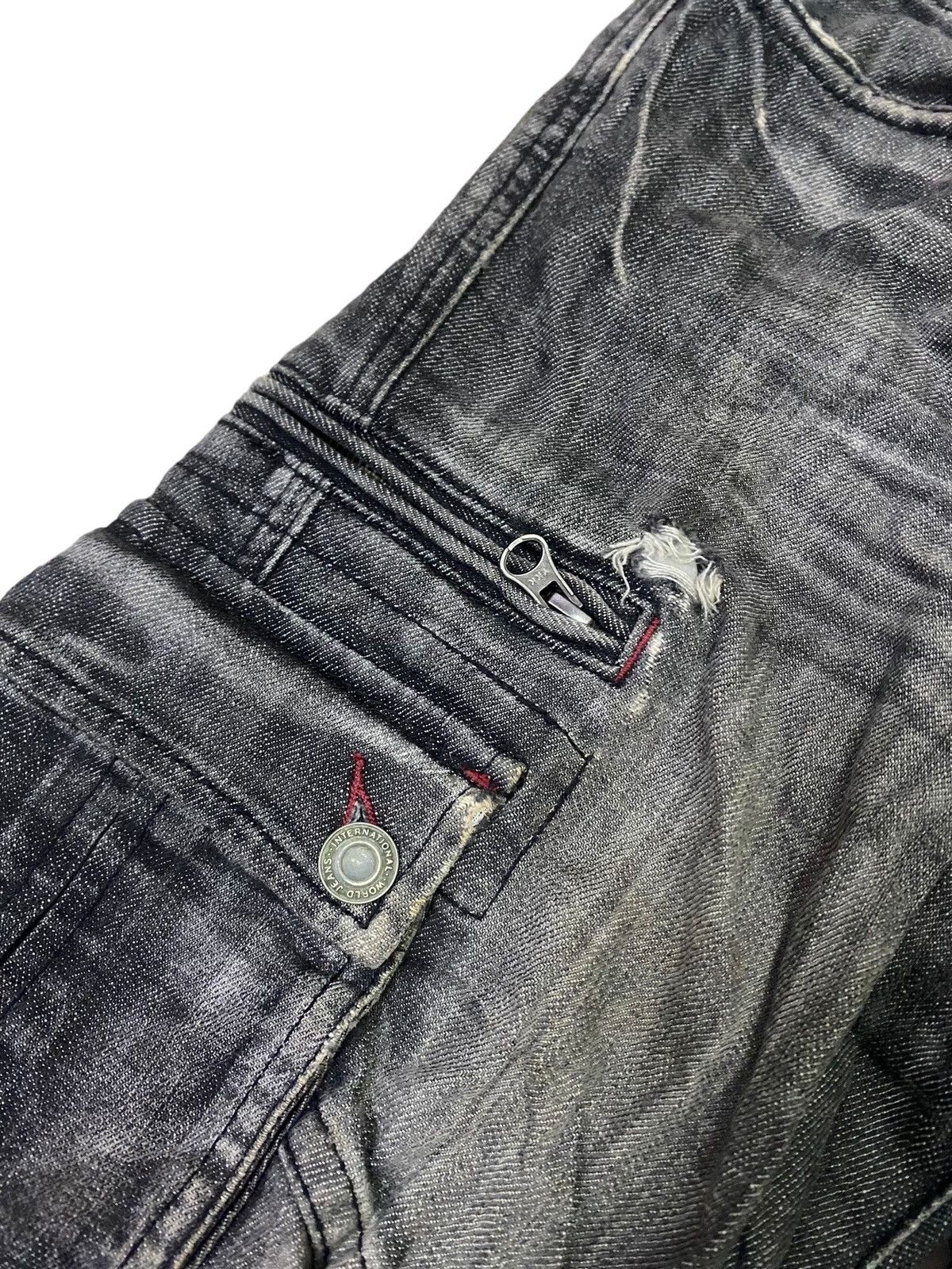 Hysteric Glamour 💥Vintage Japanese designer Edge Rupert Denim Cargo Pant Size US 32 / EU 48 - 8 Thumbnail