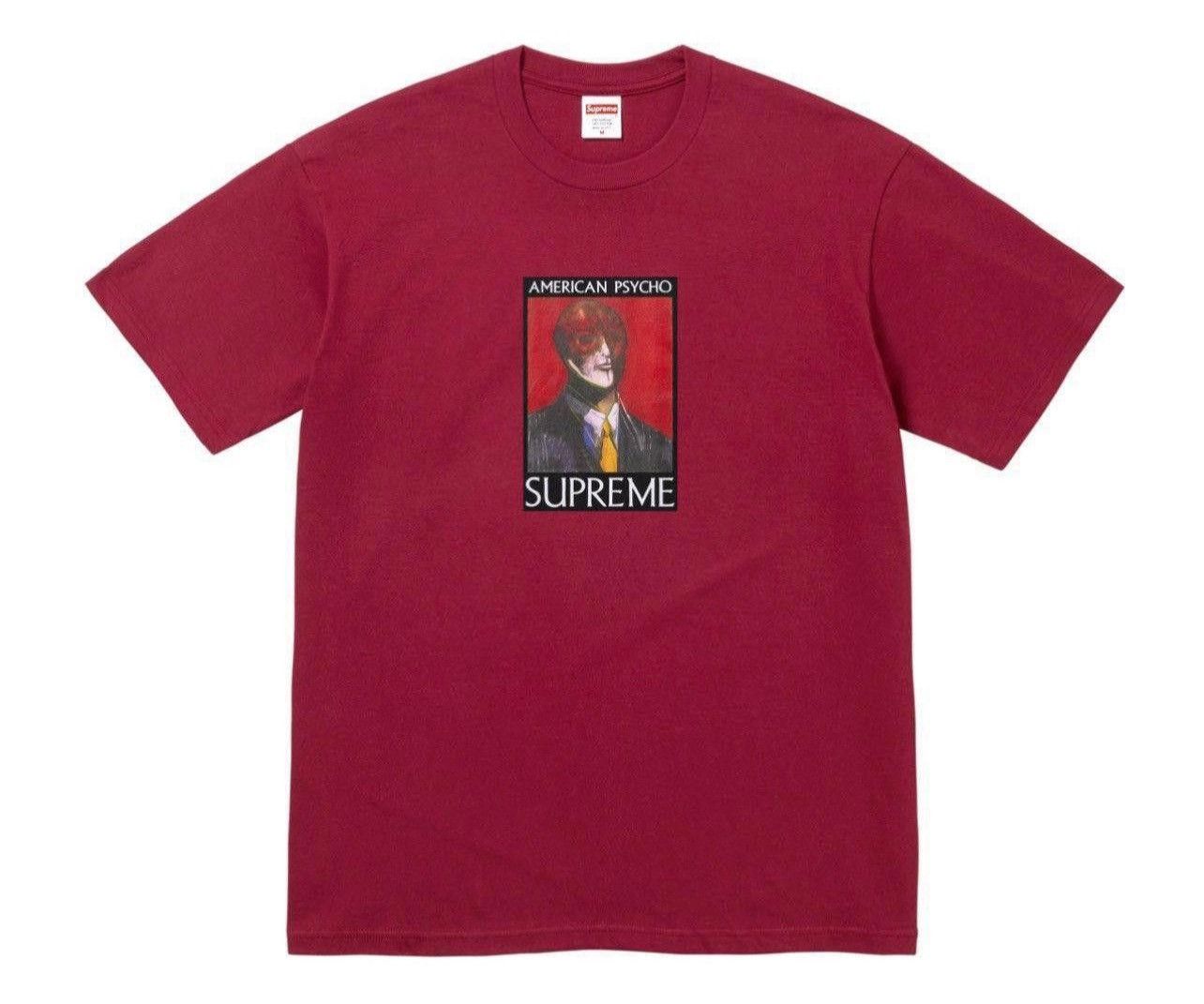 Supreme Supreme American Psycho Tee Cardinal Size US XL / EU 56 / 4 - 3 Thumbnail