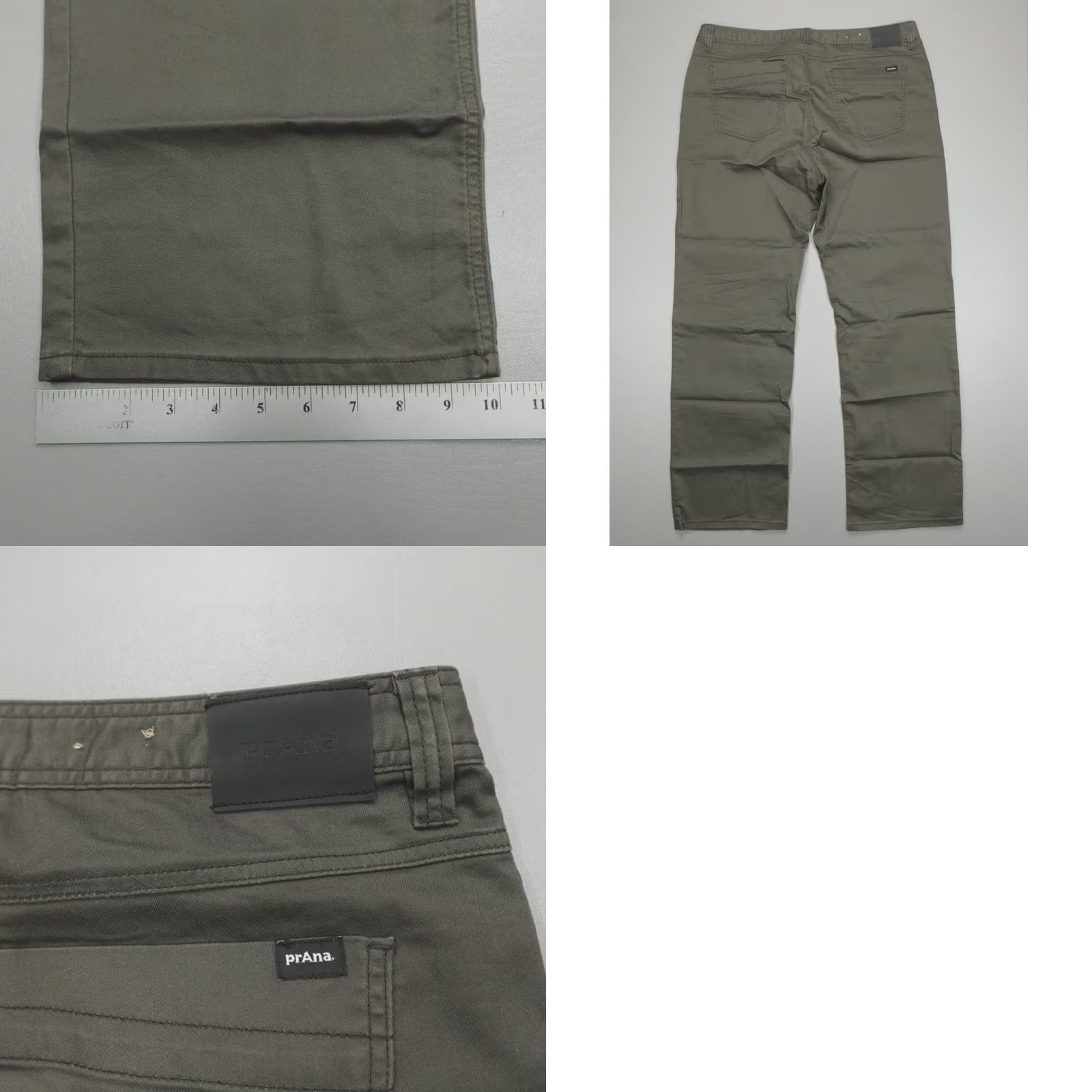 Prana prAna Slim Fit Straight Leg Bridger Denim Jeans Men's Size 42x32 Olive Green Jeans Mens Slim Straight 42 32 Green Size US 42 / EU 58 - 8 Thumbnail