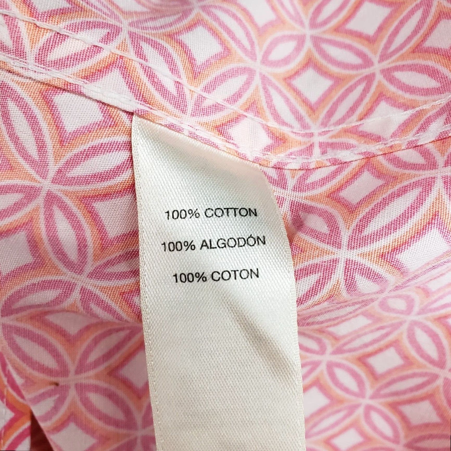 Vintage Chico's Button Front Shirt Womens Small Pink Cotton 3/4 Sleeve No Iron Shirt Woman Small Pink Cotton Size S / US 4 / IT 40 - 5 Thumbnail