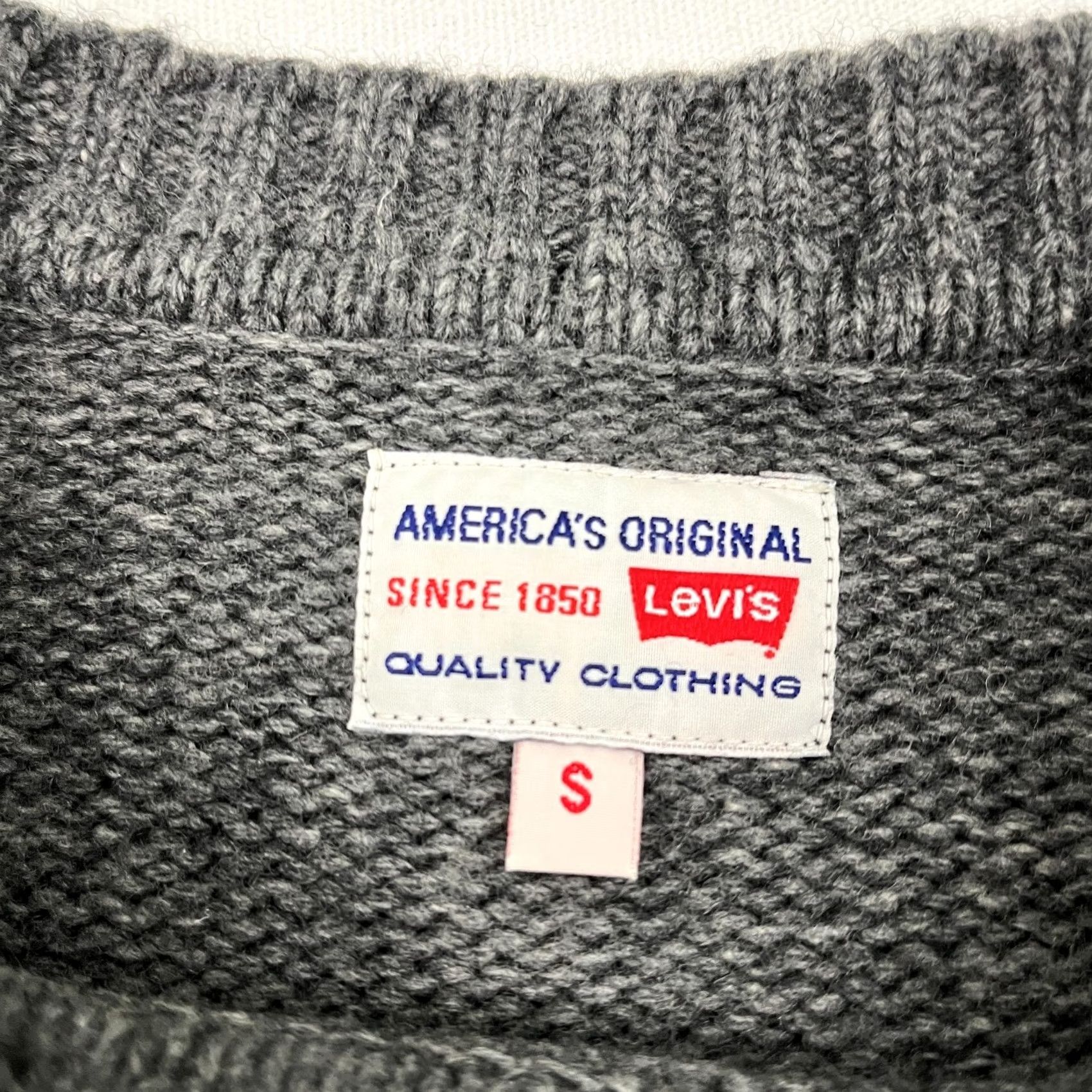 Levi's Levis Sweater Mens S Blue Gray Striped Crew Jumper Pullover Knit Wool Wool Blend Portugal Regular Vintage? No Size US S / EU 44-46 / 1 - 5 Thumbnail