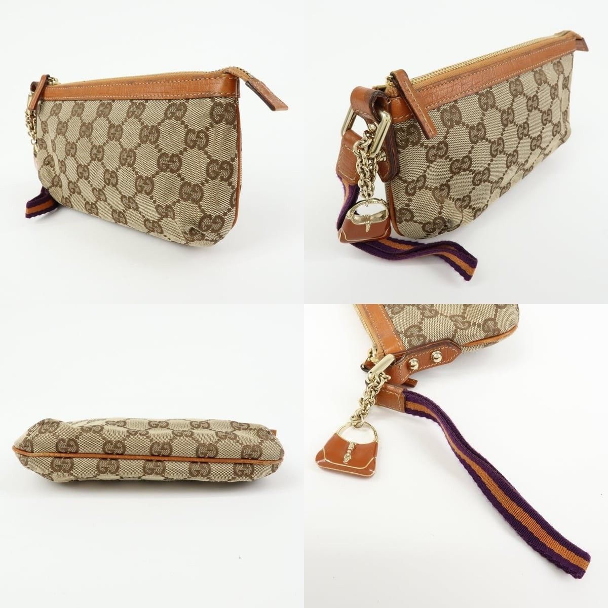Gucci Gucci GG Canvas Pochette Beige Size ONE SIZE - 3 Thumbnail