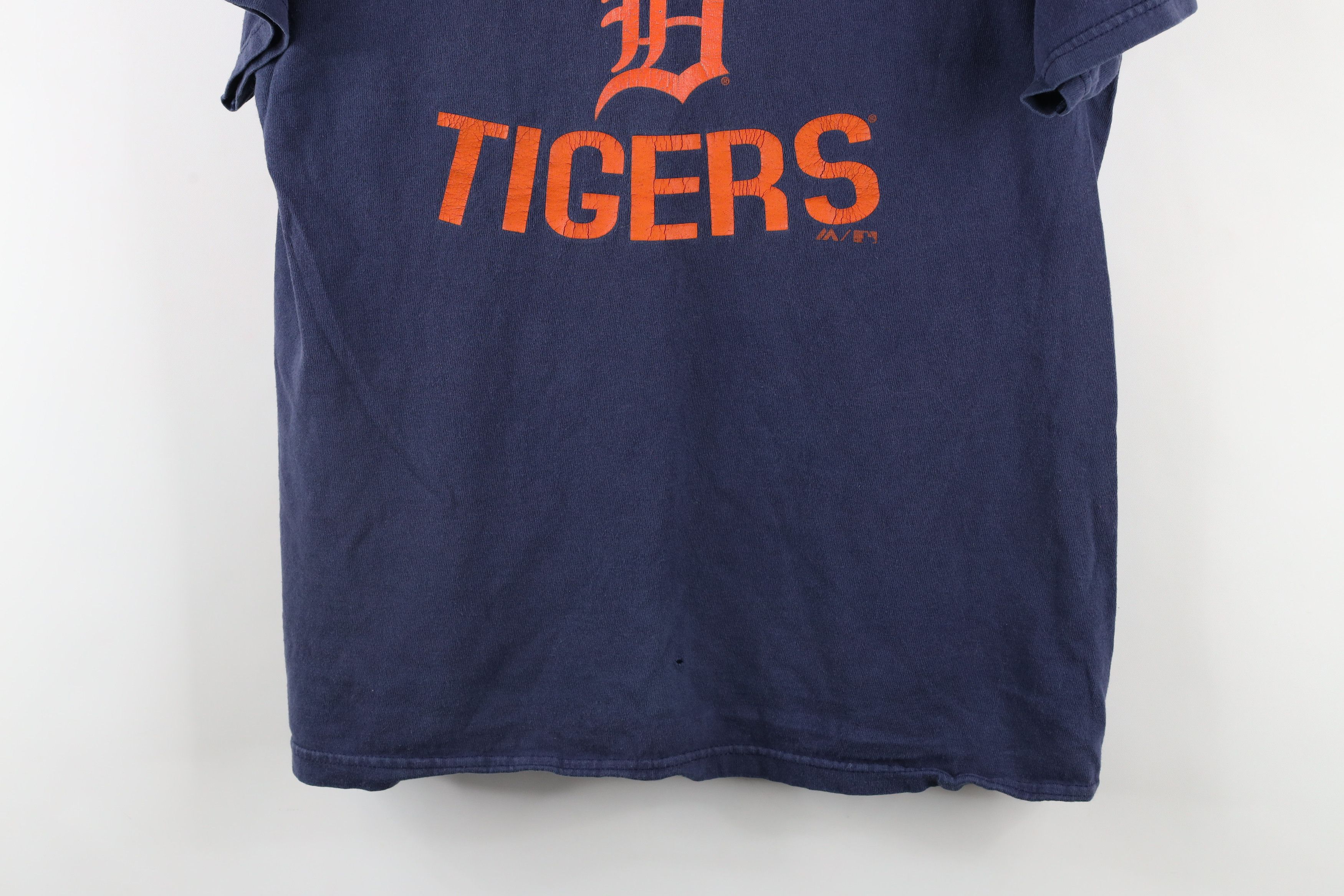 Vintage Vintage Majestic Detroit Tigers Baseball T-Shirt Blue Size US M / EU 48-50 / 2 - 3 Thumbnail