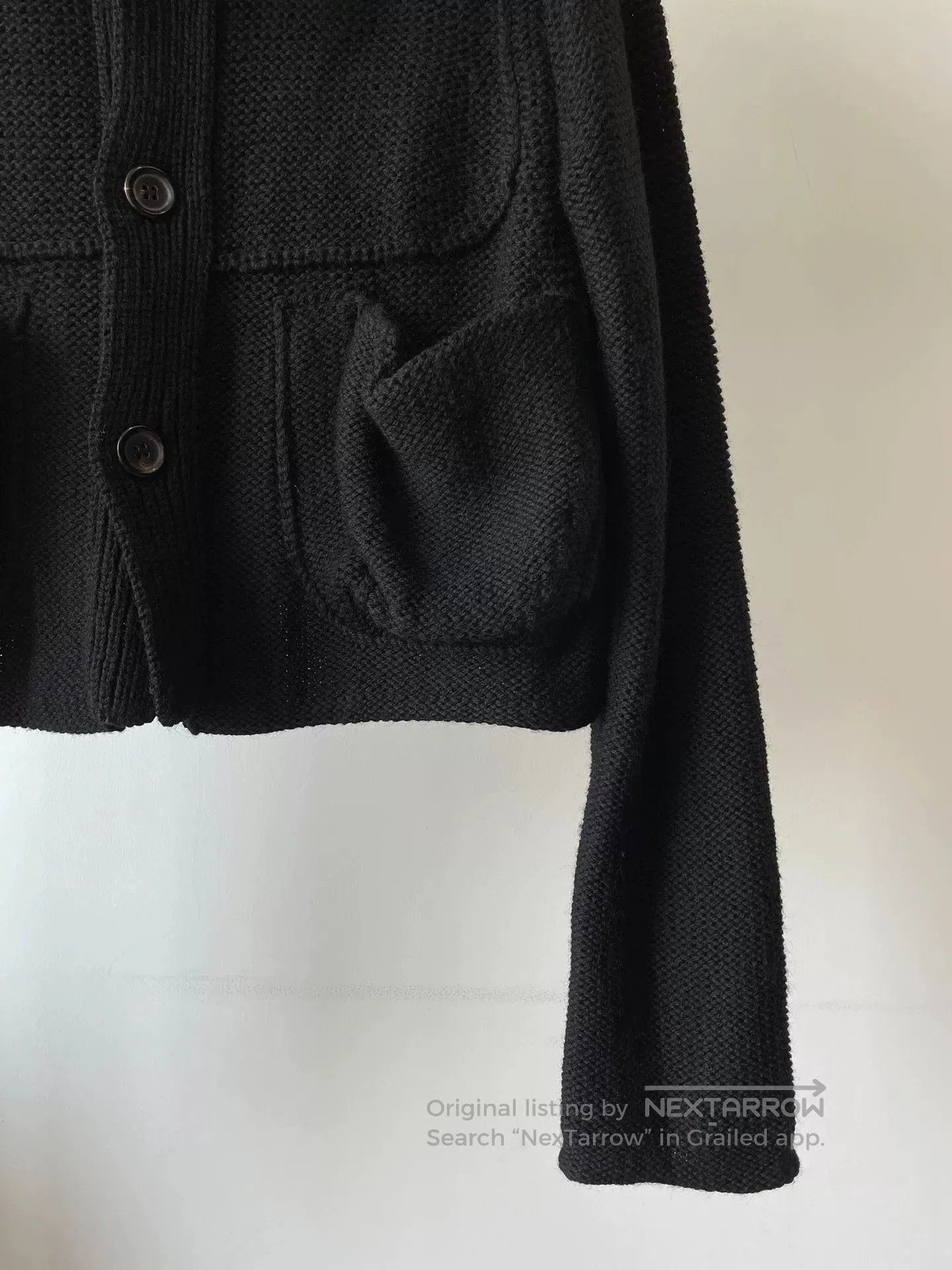 Y's Y's Yohji Yamamoto Knit Jacket. Size M / US 6-8 / IT 42-44 - 4 Thumbnail