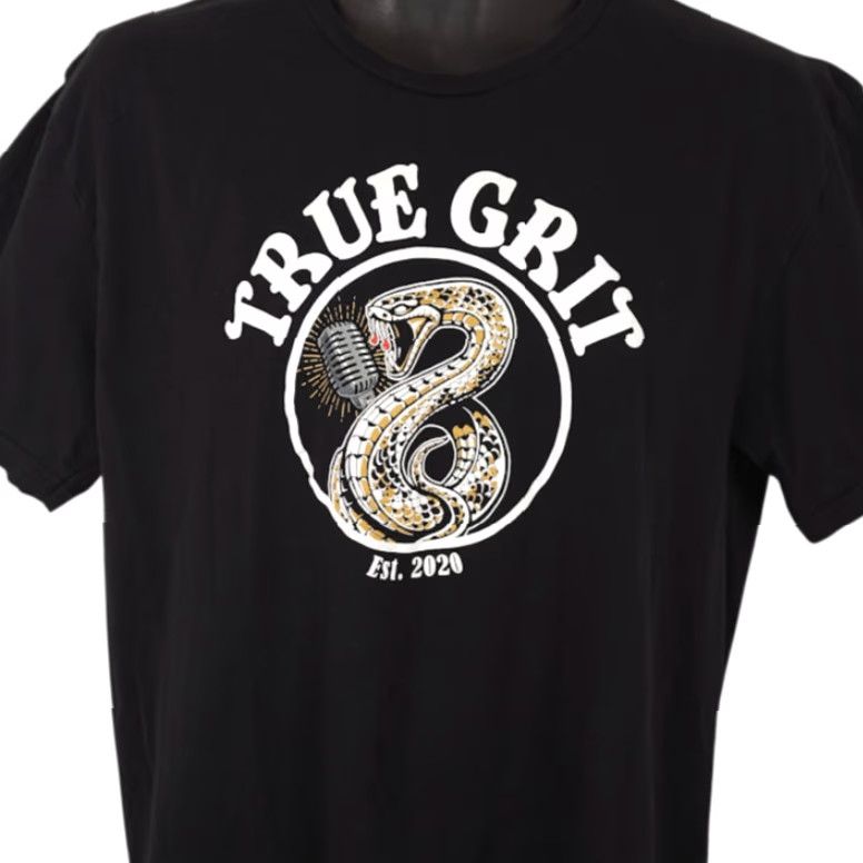 Gildan True Grit T Shirt Mens Large Black Las Vegas Rock & Roll Blues Band Tee Size US L / EU 52-54 / 3 - 2 Thumbnail