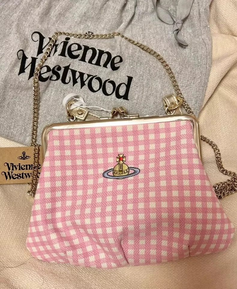 Vivienne Westwood Vivienne Westwood size os Pink checkered dumpling bag Size ONE SIZE - 1 Thumbnail