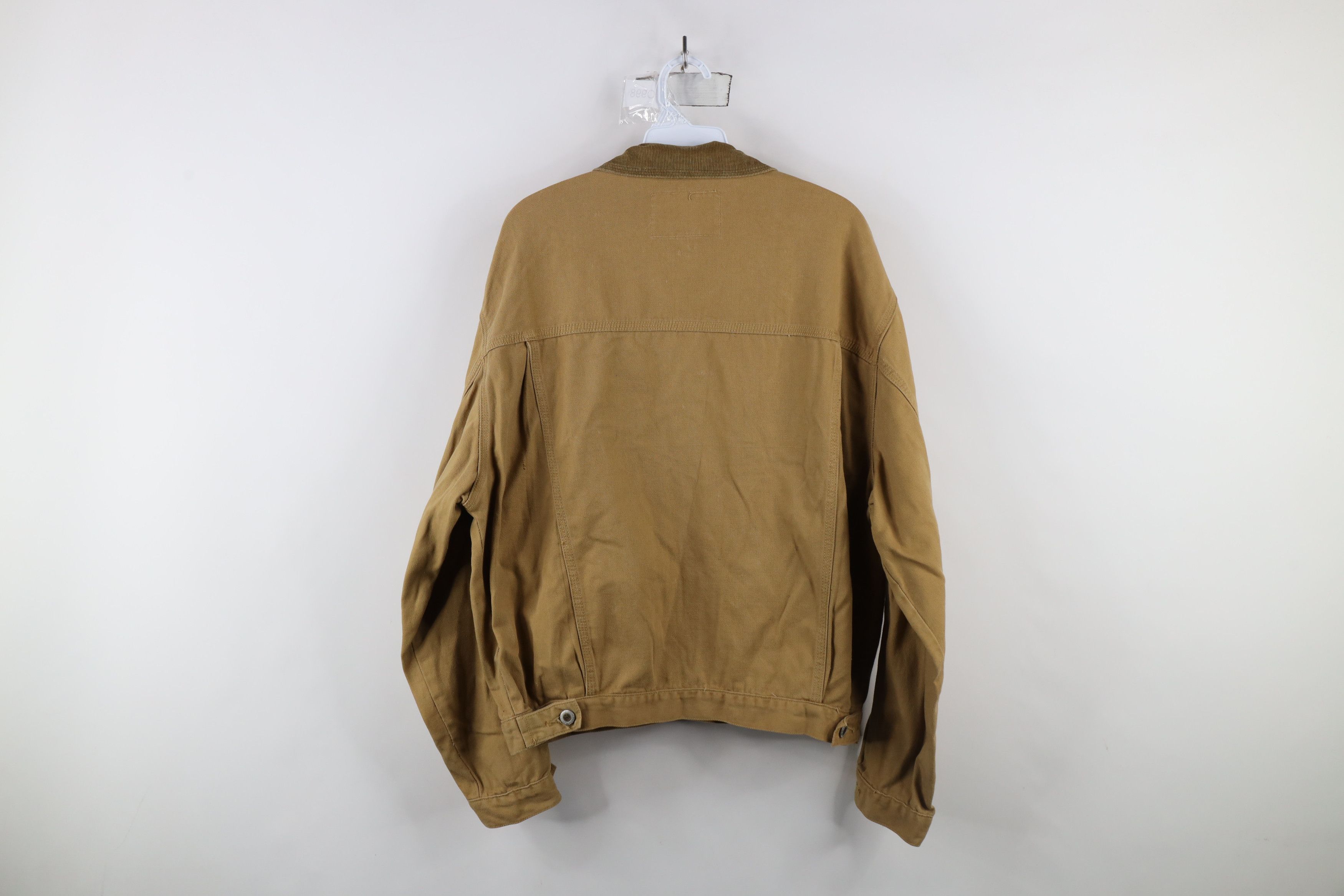Vintage Vintage 90s Streetwear Corduroy Collar Denim Trucker Jacket Size US L / EU 52-54 / 3 - 13 Thumbnail
