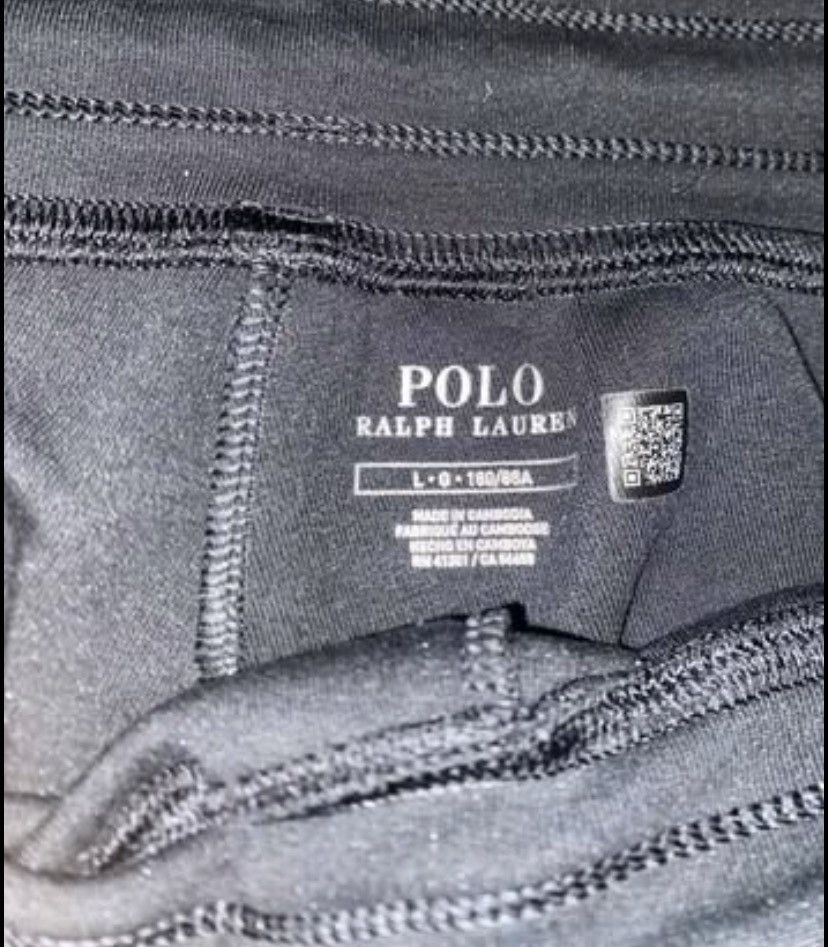 Polo Ralph Lauren 🔥 Polo Ralph LaurenMen’s Black Double Knit Sweatpants Size L Size US 35 - 3 Thumbnail