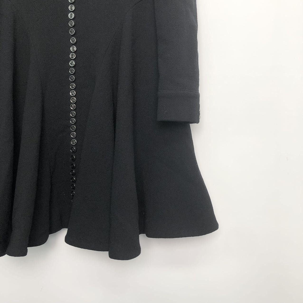 Dior Dior Black Wool Long Dress K26WX Size XS / US 0-2 / IT 36-38 - 4 Thumbnail