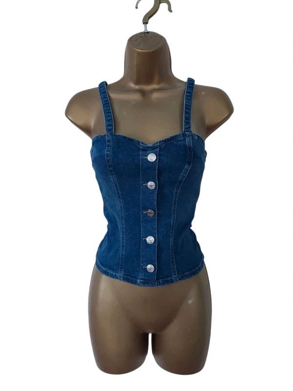 Vintage Vintage denim cami top 6 Size XS / US 0-2 / IT 36-38 - 1 Thumbnail