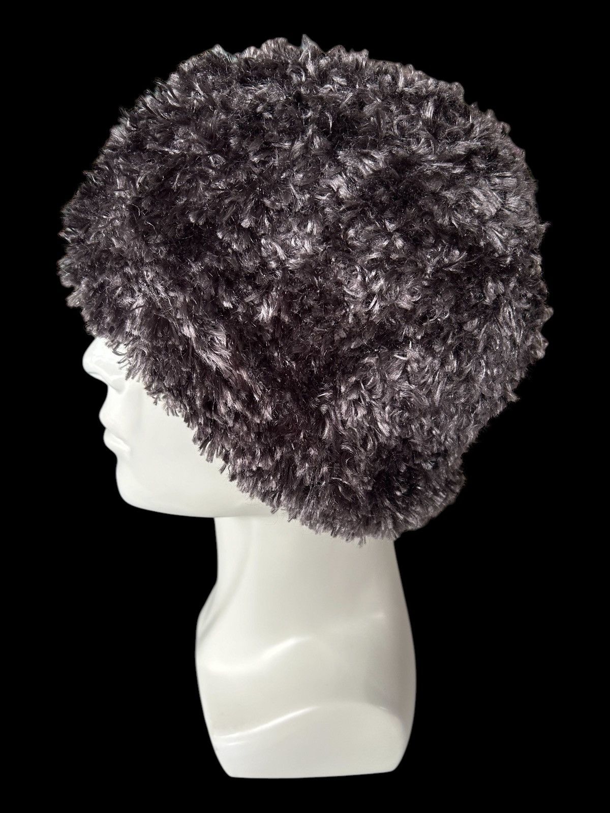 Japanese Brand × Kapital × Vintage Mohawk Japanese Punk Bondage Style fur Hairy Beanie Hats ☠️☠️ Size ONE SIZE - 1 Thumbnail