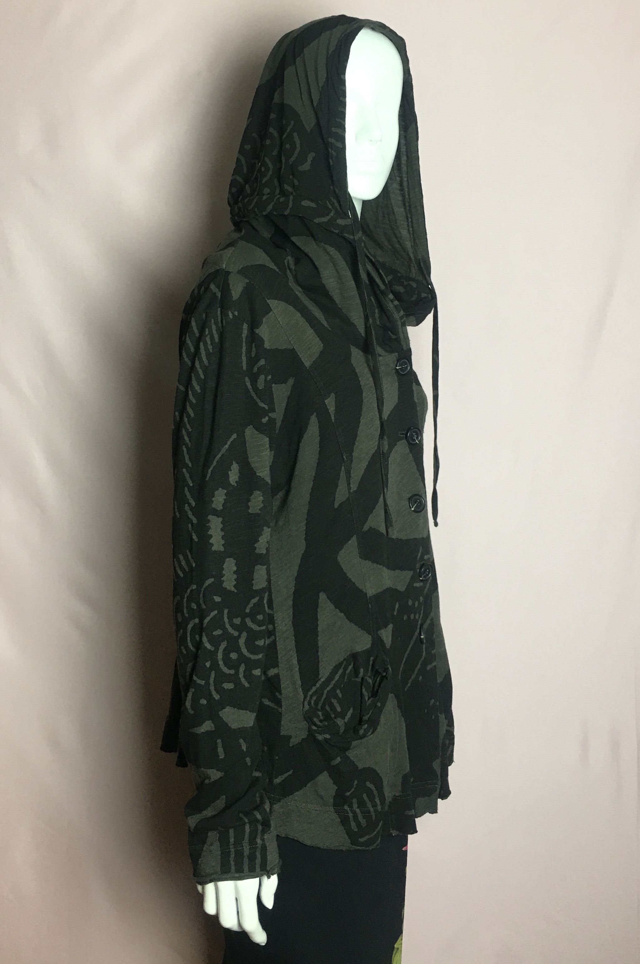 Rundholz RUNDHOLZ Black Label Camo Jungle Safari Print Jacket Hoodie Size L / US 10 / IT 46 - 4 Thumbnail