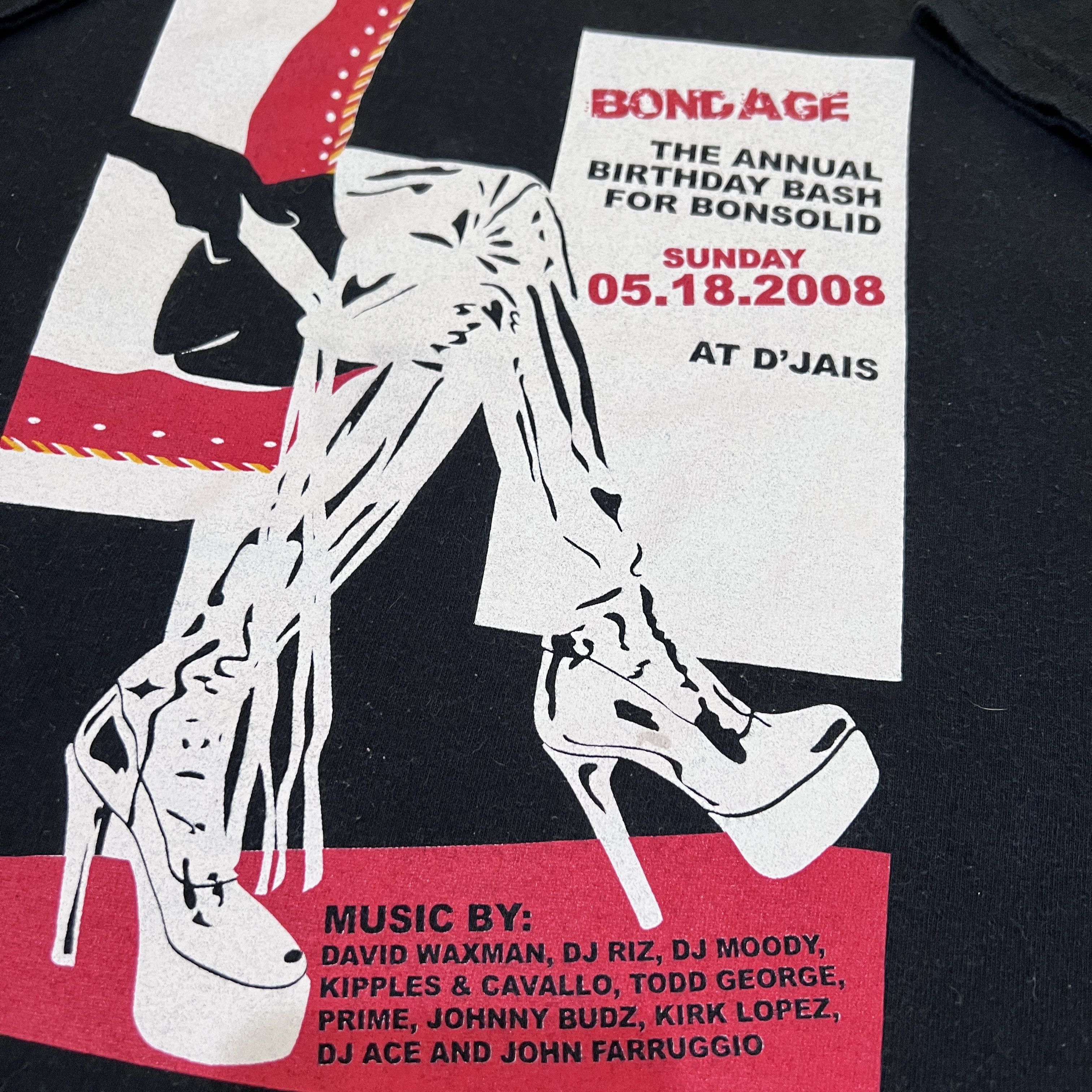 Vintage Vintage Y2K Bondage BDSM Promo graphic streetwear tee Size US M / EU 48-50 / 2 - 3 Thumbnail
