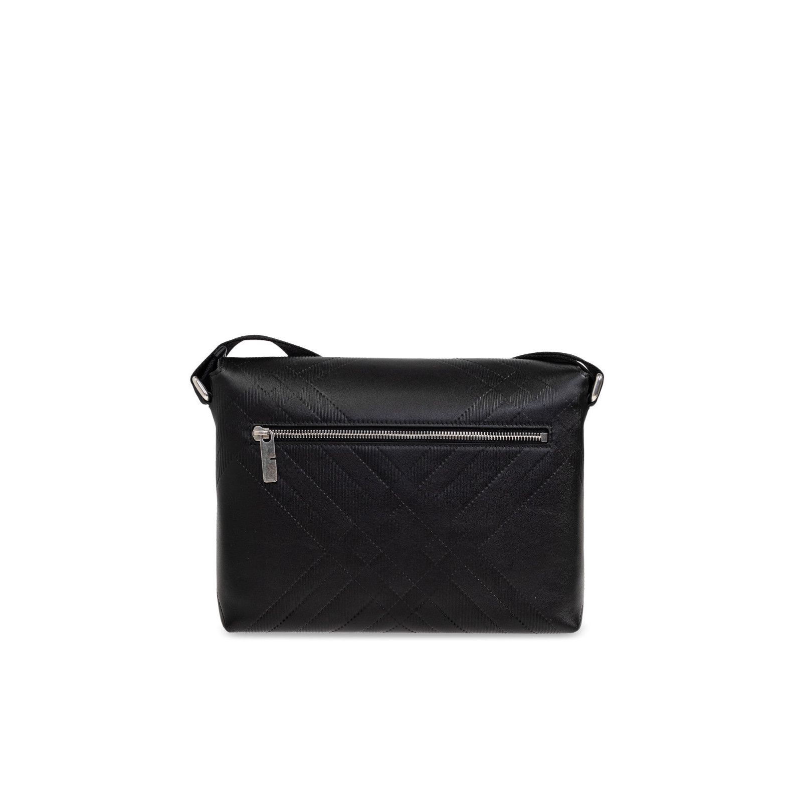 Burberry BURBERRY Black Leather Messenger Bag New Size ONE SIZE - 2 Thumbnail