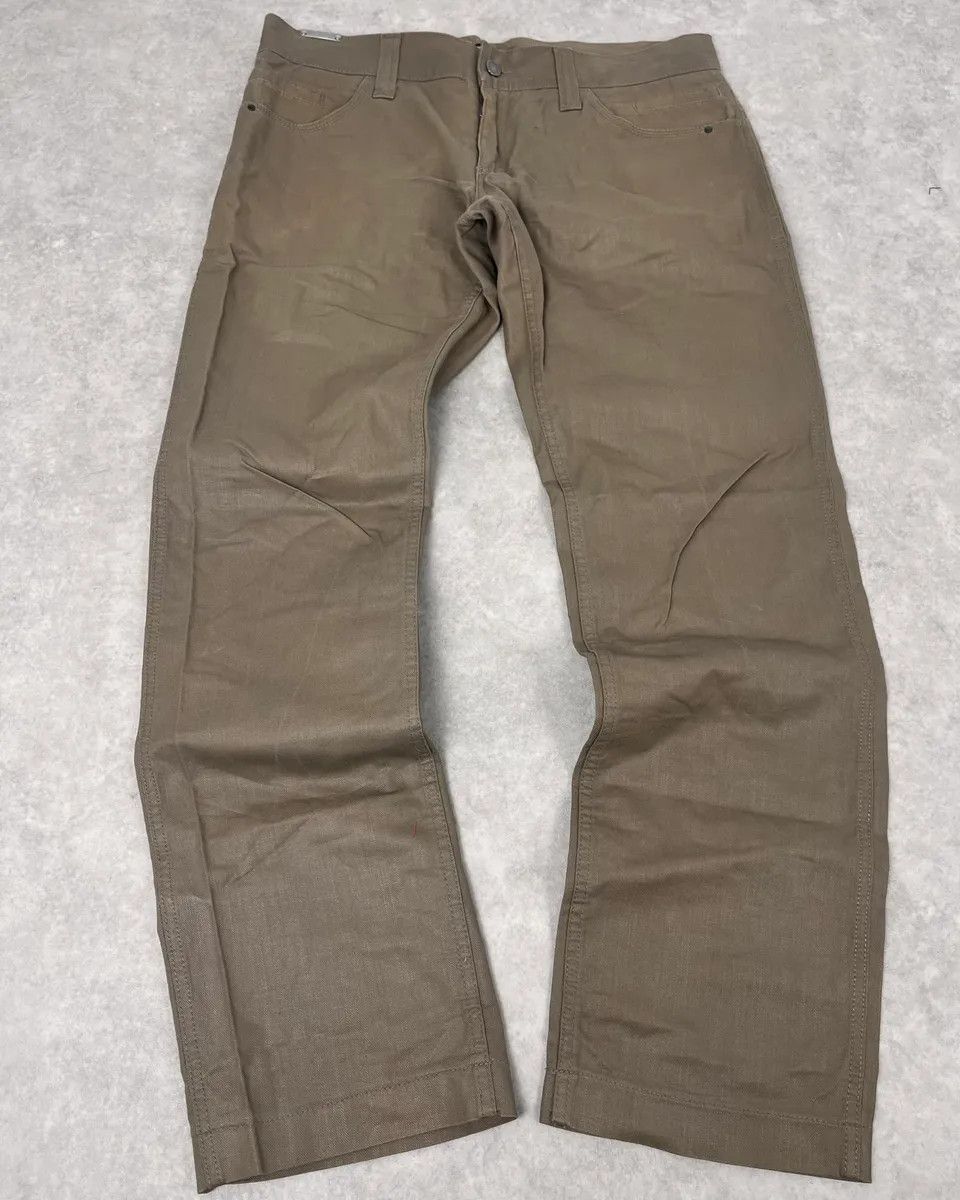 Dolce & Gabbana 2000s Dolce & Gabbana Beige Waxed Pants Size US 34 / EU 50 - 4 Thumbnail