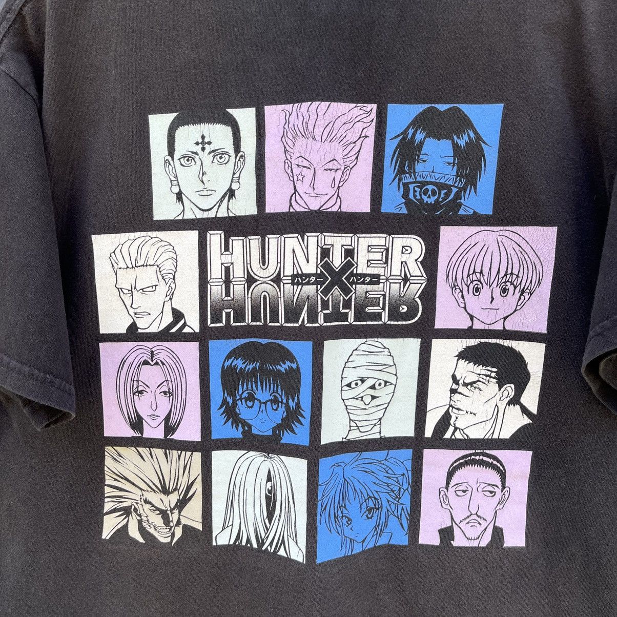 Anime Thrashed Faded Hunter X Hunter Anime ERD Grunge Tee Size US M / EU 48-50 / 2 - 2 Thumbnail