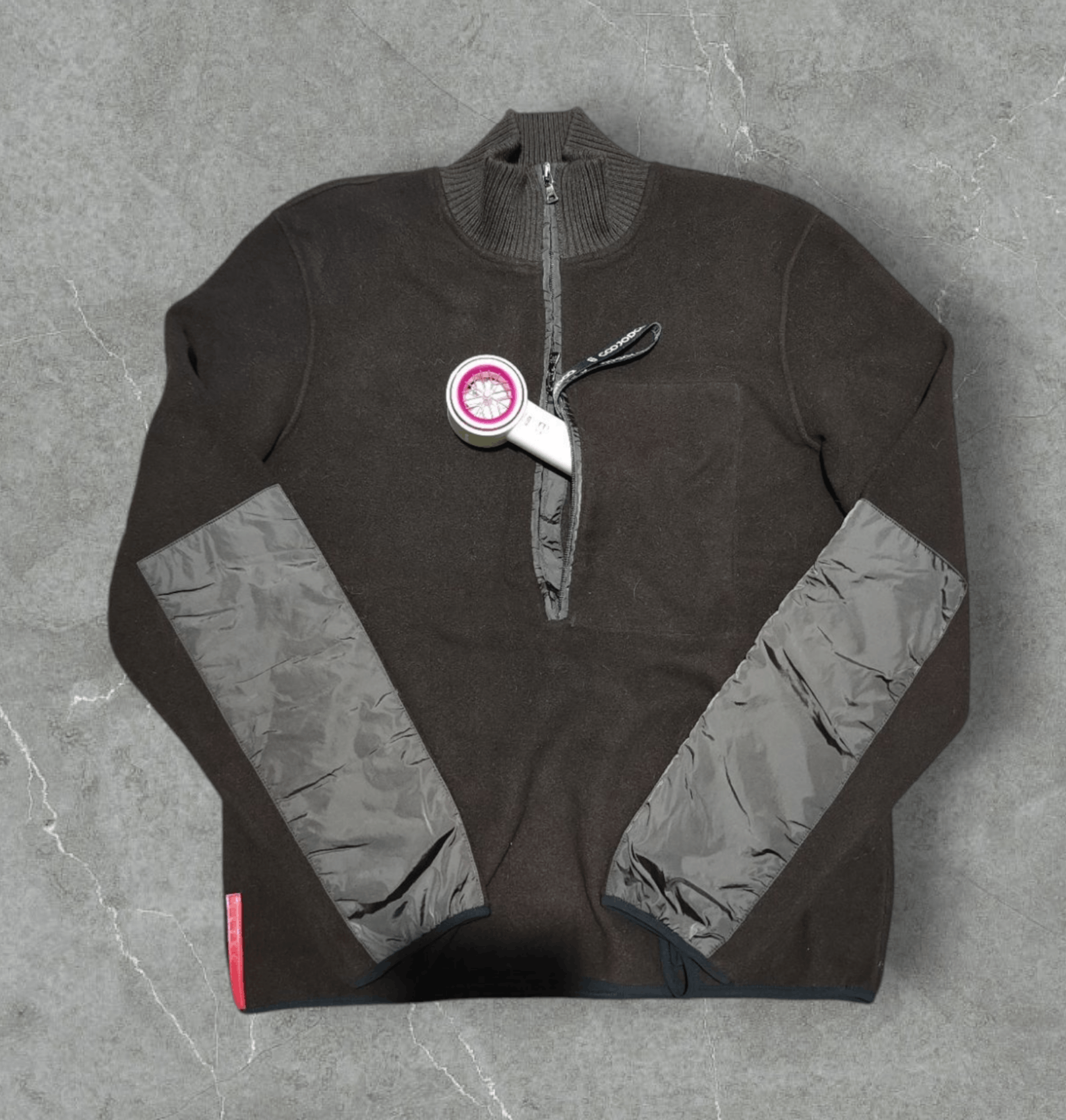 Prada Prada - Red Tab Half Zip Fleece Jacket Size US M / EU 48-50 / 2 - 4 Thumbnail