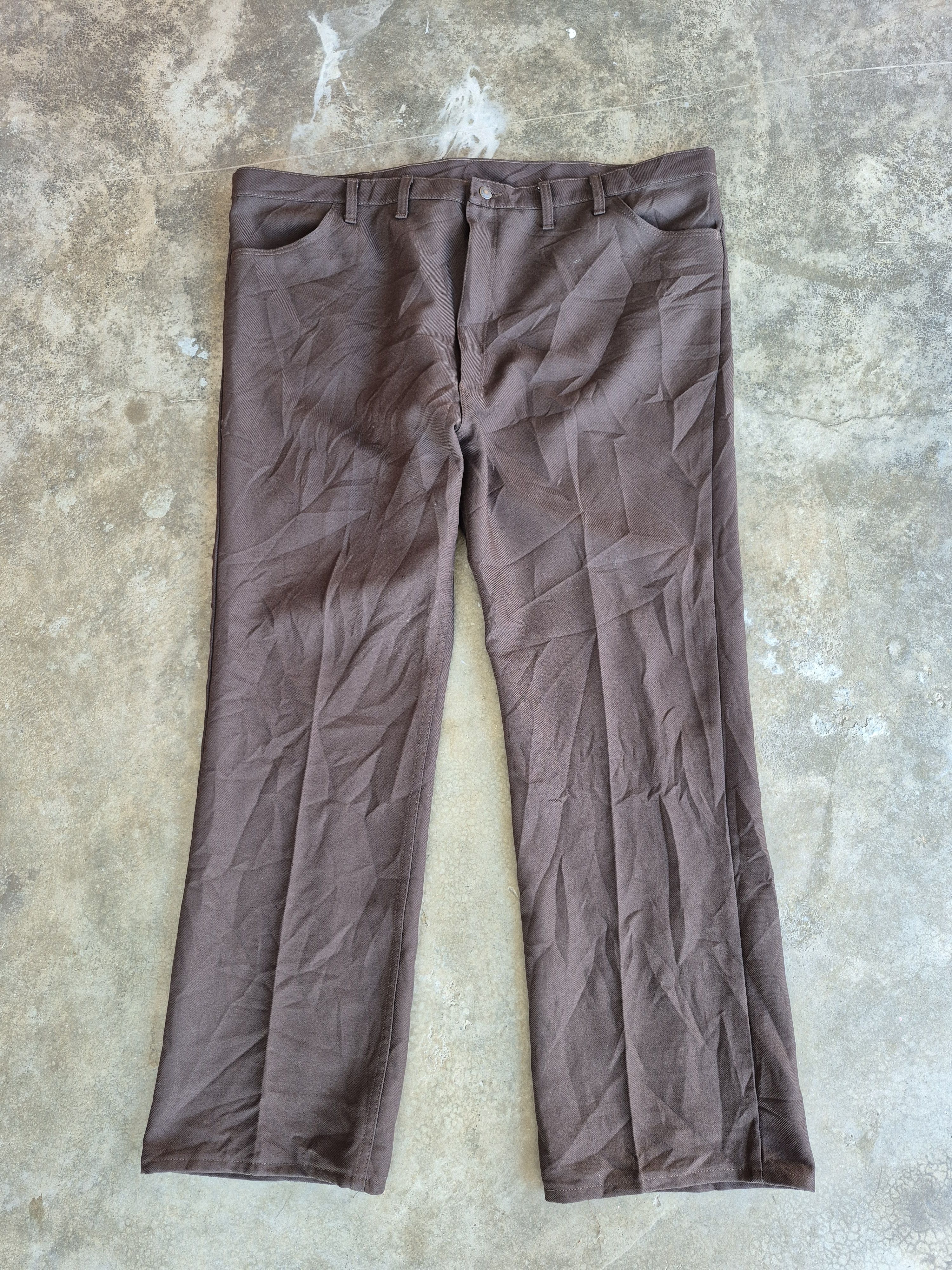 Wrangler 🔥 Vintage Wrangler Sta Prest Retro Casual Pants Denim Size US 44 / EU 60 - 1 Thumbnail