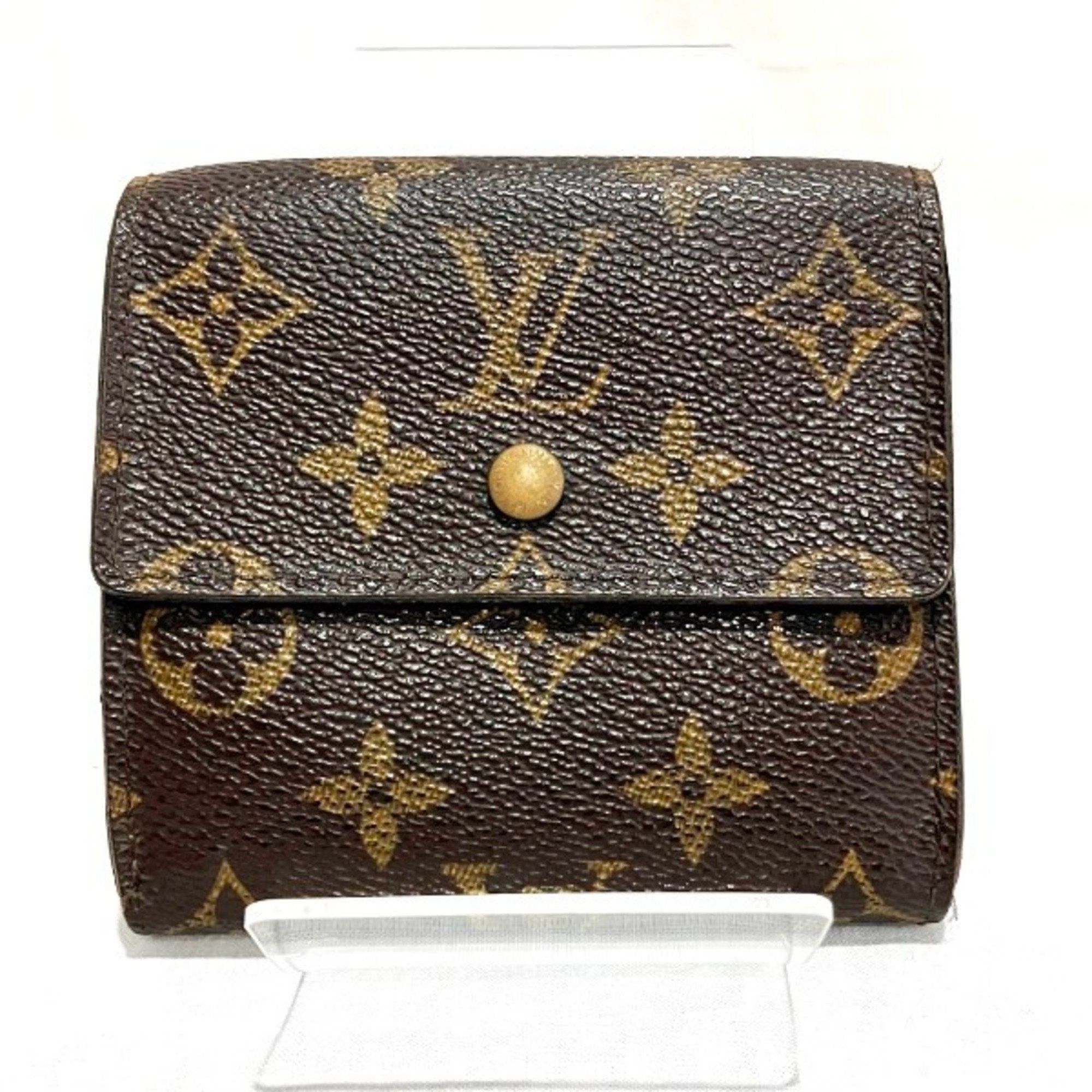 image of Louis Vuitton Monogram Portefeuille Elise M61654 Wallet Trifold Men's Women's in Brown