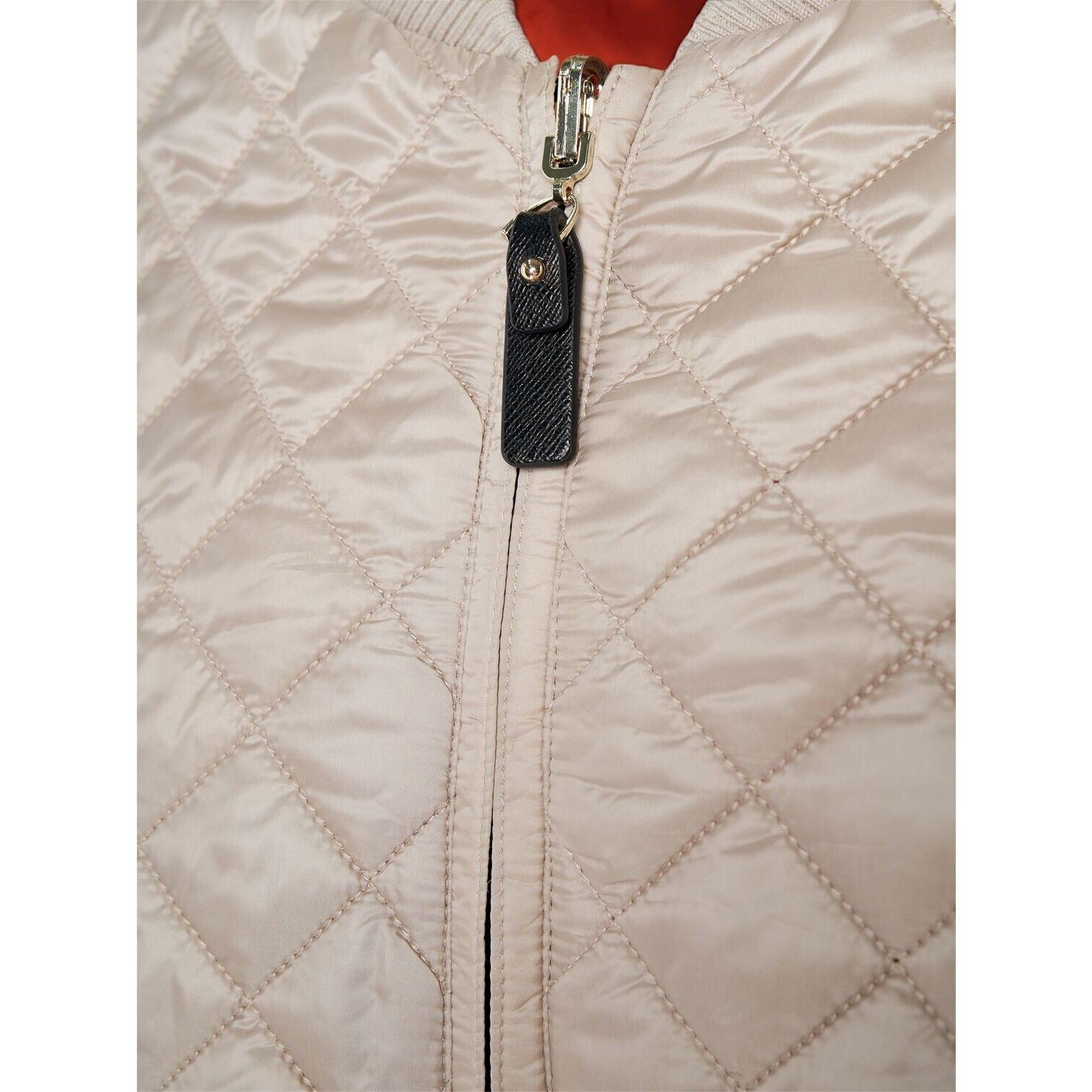 Max Mara MAX MARA Licia $1190 Hazelnut Brown Reversible Bomber Jacket Size ONE SIZE - 4 Thumbnail