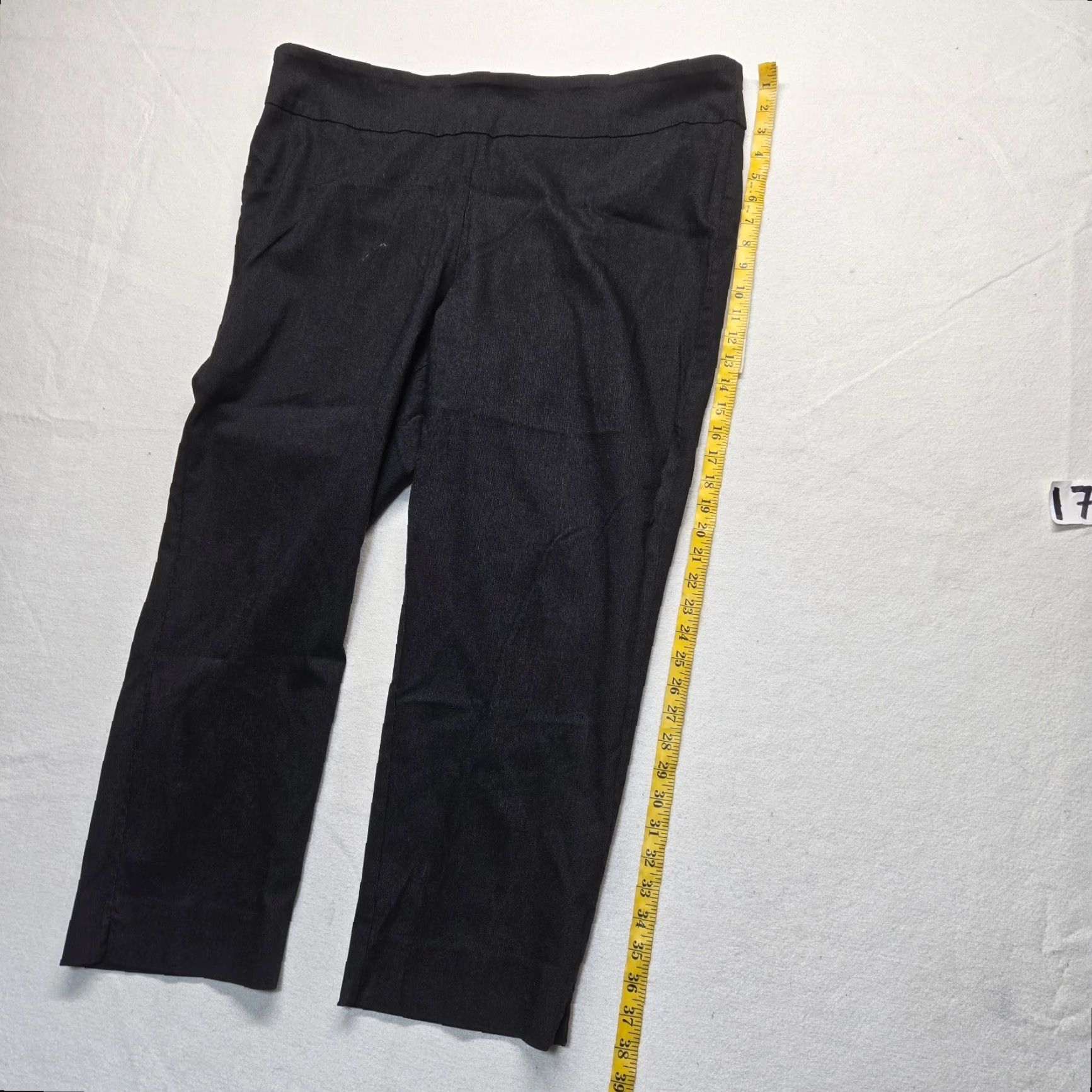 Vintage New Directions Dress Pants Black Solid Elastic Waist 4 Pockets Size 24W Womens Pants Adult Plus 46 in Waist 27 in Inseam Regular Boyfriend? Size 32" / US 10 / IT 46 - 7 Thumbnail