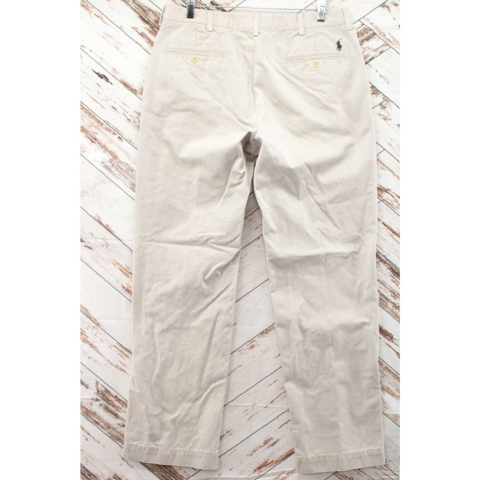 Polo Ralph Lauren VTG Polo Ralph Lauren Preston Chino Pants Men 34x31 Beige Straight Pony Casual Size US S / EU 44-46 / 1 - 7 Thumbnail