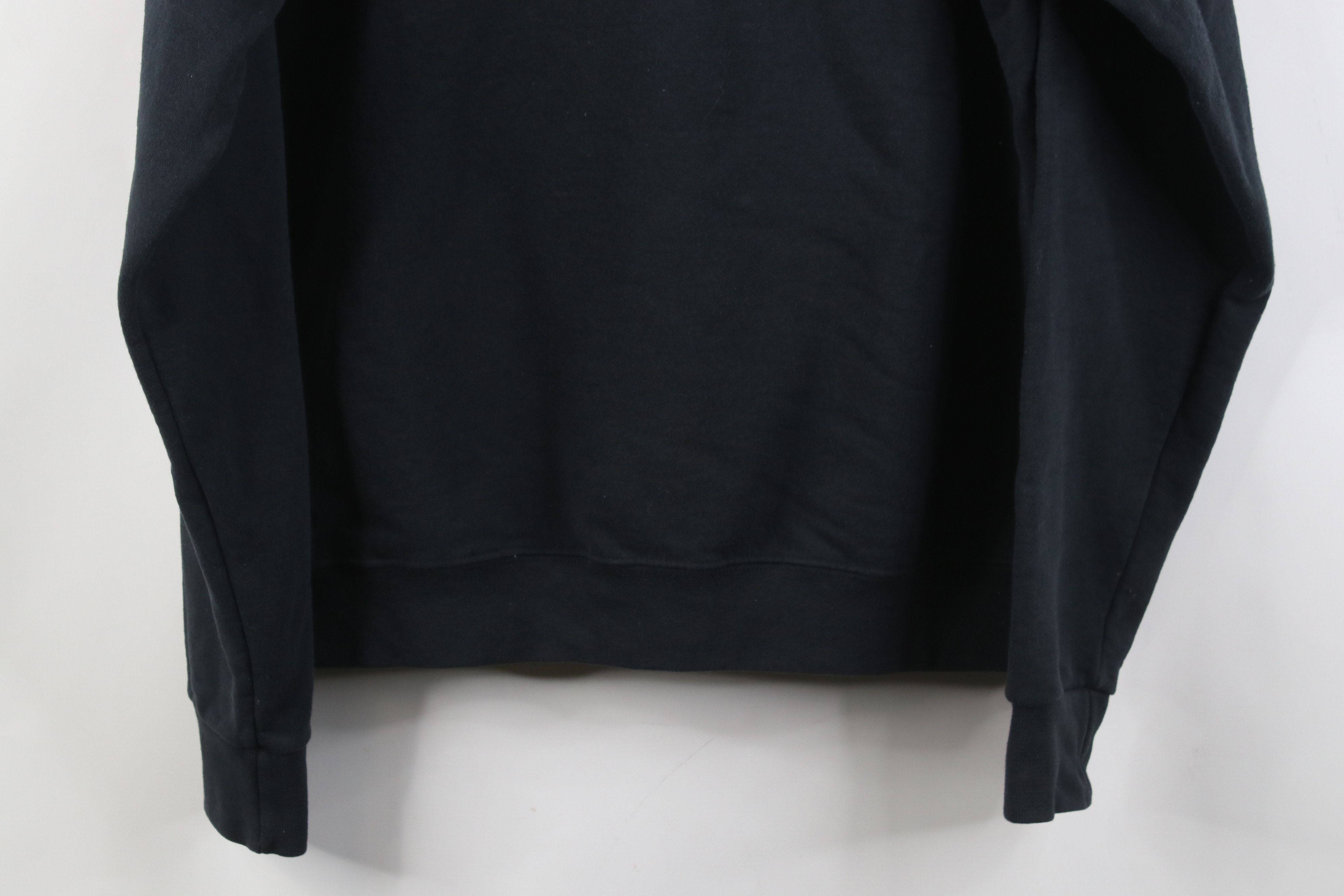 Vintage Vintage 90s Y2K Streetwear Blank Hoodie Sweatshirt Black Size US S / EU 44-46 / 1 - 14 Thumbnail