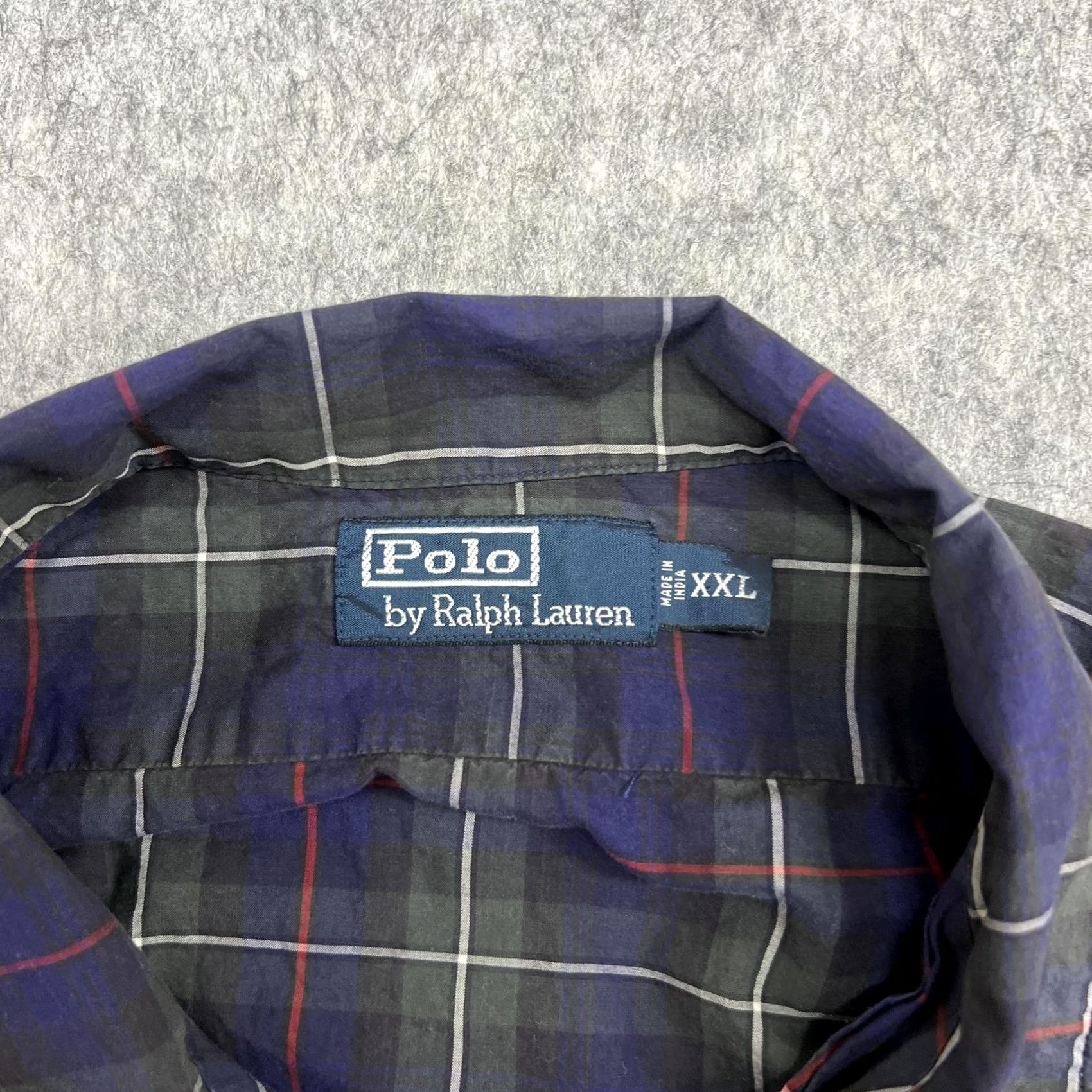 Polo Ralph Lauren Polo Ralph Lauren Shirt Mens 2XL Blue Plaid Short Sleeve Button Camp Loop Neck Size US XXL / EU 58 / 5 - 4 Thumbnail