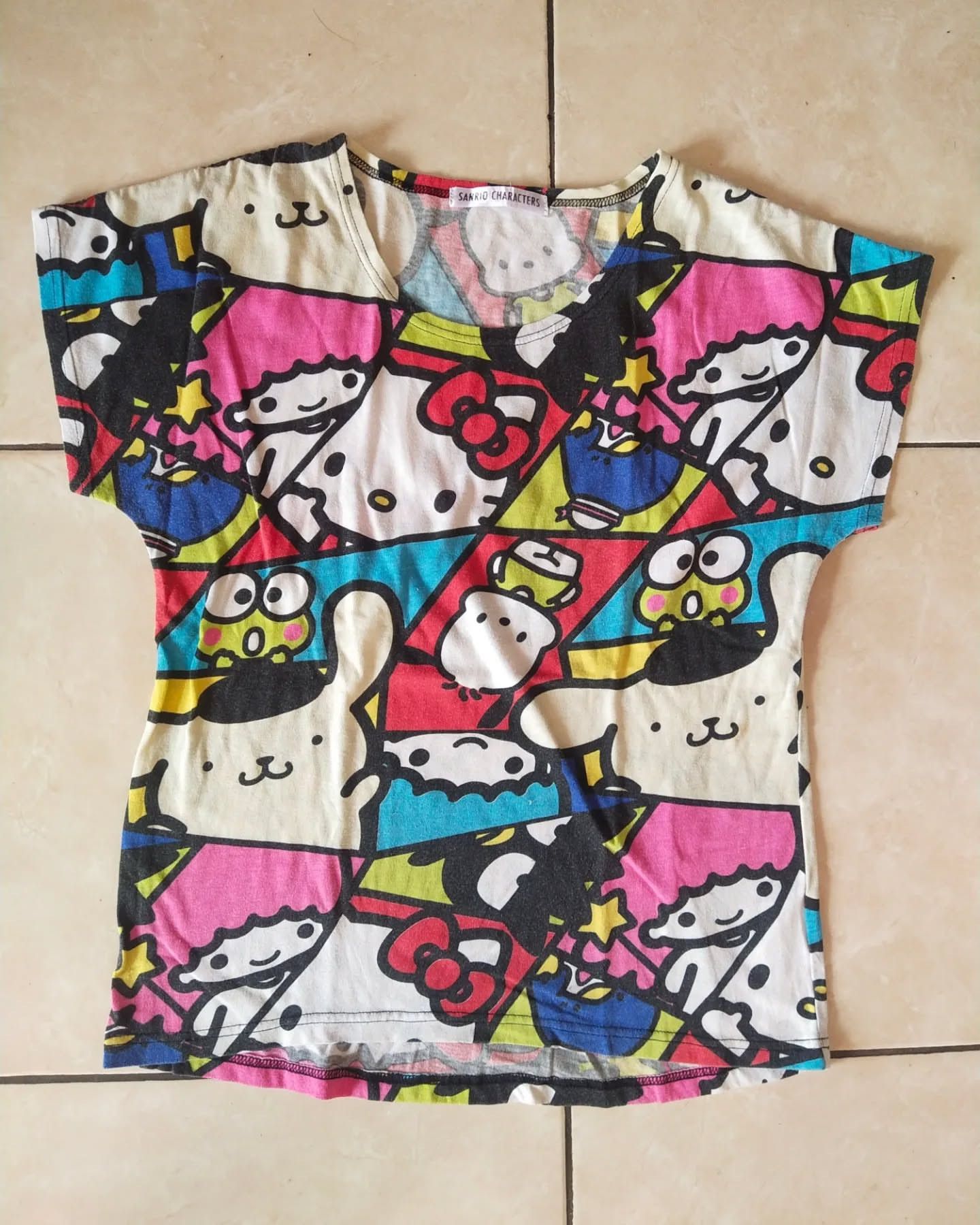 Anime × Cartoon Network × Japanese Brand Hello Kitty Sanrio Characters All Over Woman Tees Size M / US 6-8 / IT 42-44 - 2 Thumbnail
