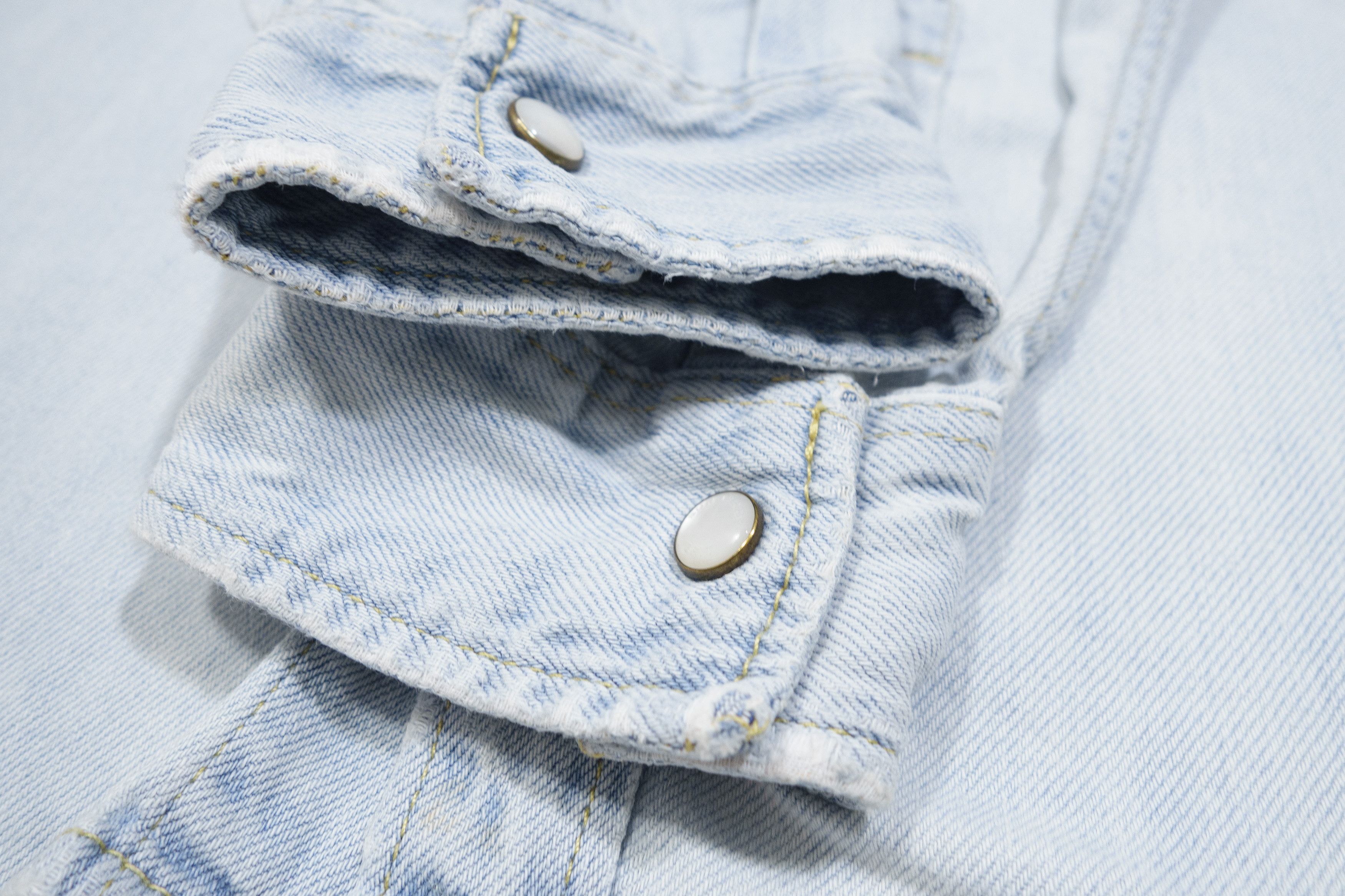 Burberry Brit Western Light Blue Washed Denim Shirt Size US S / EU 44-46 / 1 - 7 Thumbnail