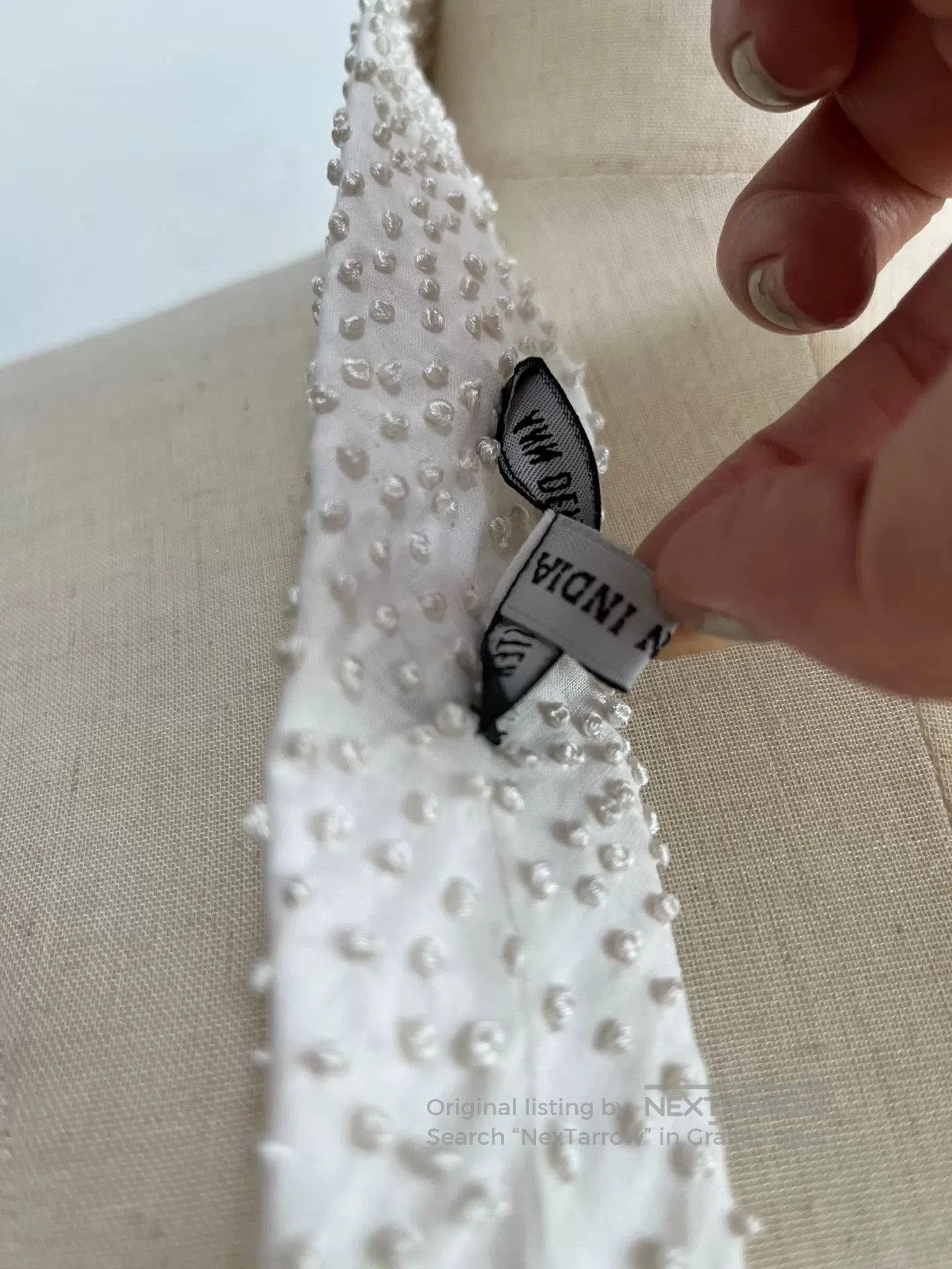 Ann Demeulemeester Ann Demeulemeester Embroidered Ball Tie. Size ONE SIZE - 6 Thumbnail