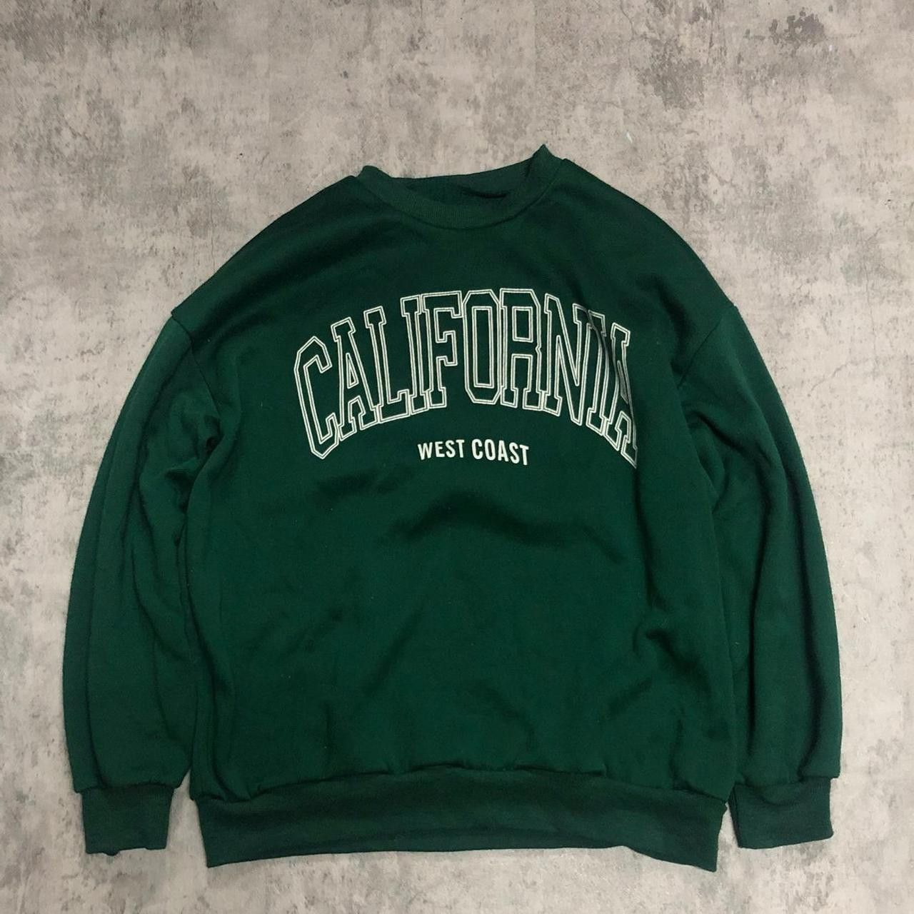 Shein Green California crewneck sweatshirt #skater Size US S / EU 44-46 / 1 - 1 Thumbnail
