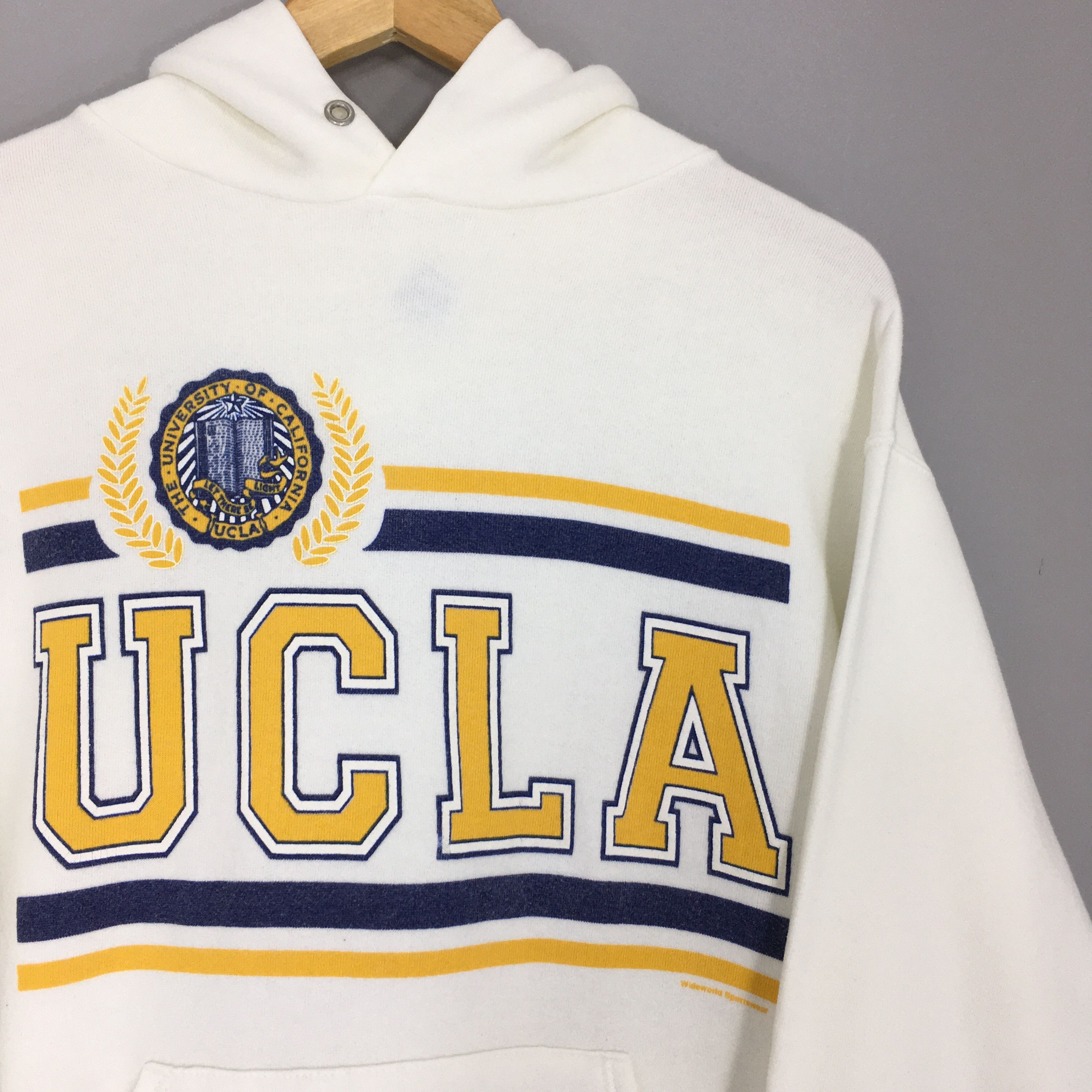 Jerzees × Vintage Vintage 90s University Of California Los Angeles Hoodie Size US M / EU 48-50 / 2 - 2 Thumbnail