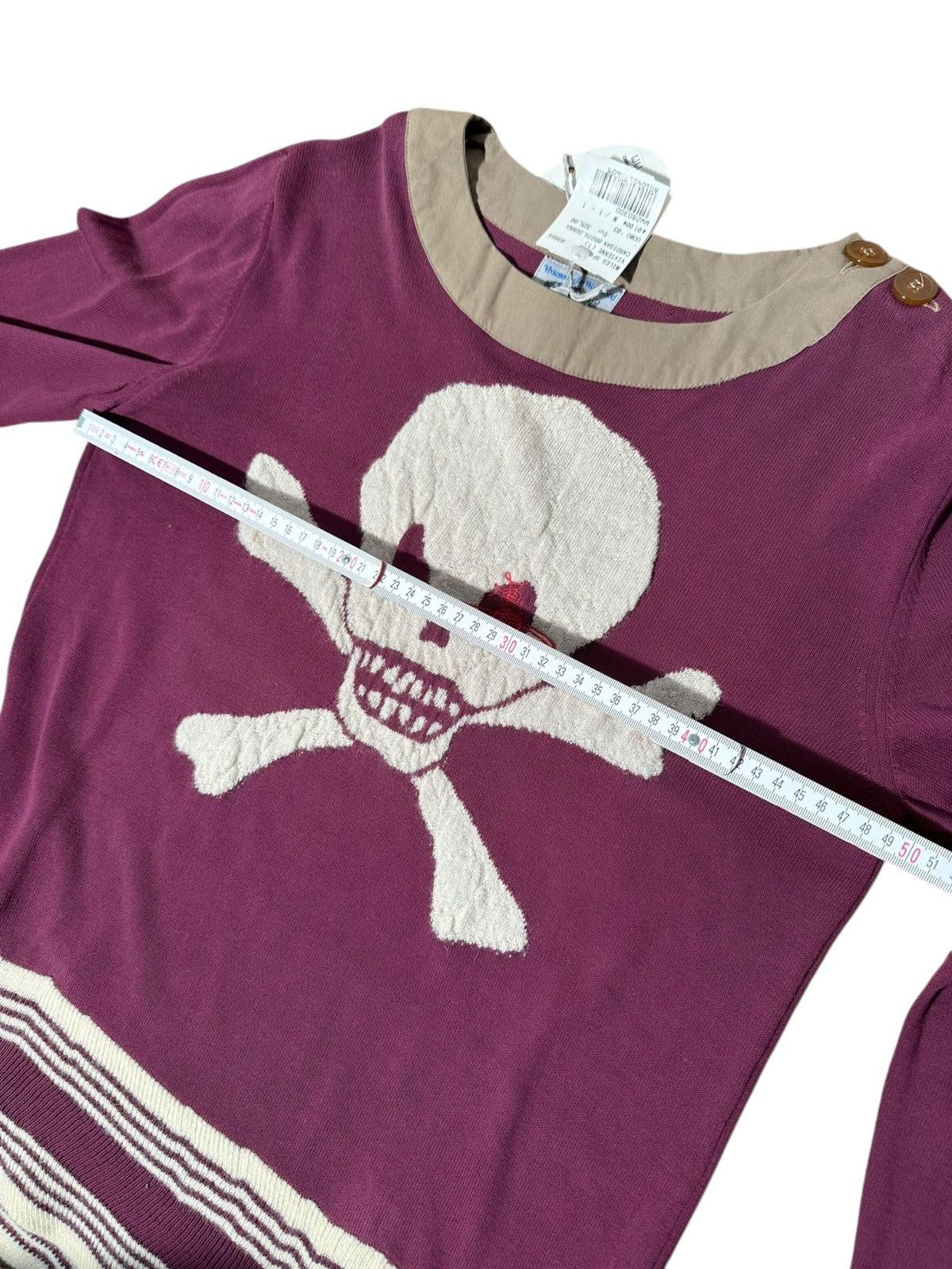 Vivienne Westwood Vivienne Westwood MAN / M.E.A.M Skull Knit – 2003 Deadstock Size US M / EU 48-50 / 2 - 9 Thumbnail