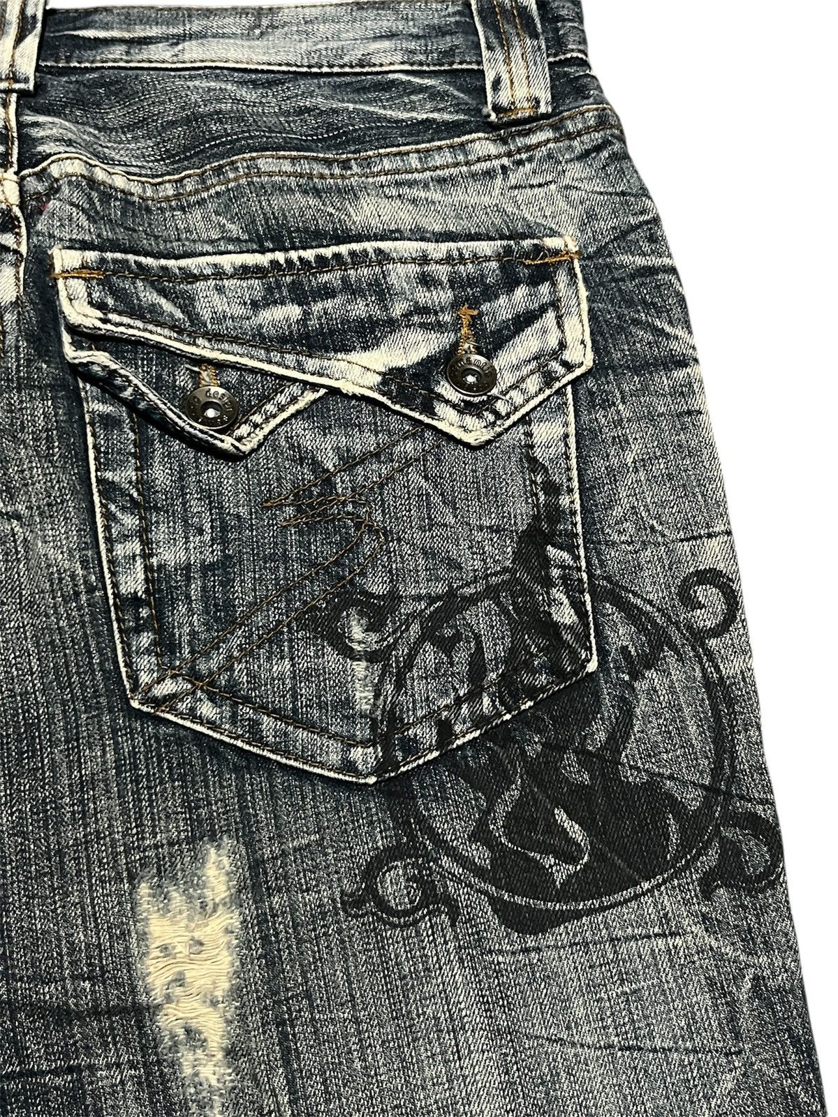 semanticdesign Semantic Design Peotic Punk Flare Jean Size US 32 / EU 48 - 9 Thumbnail