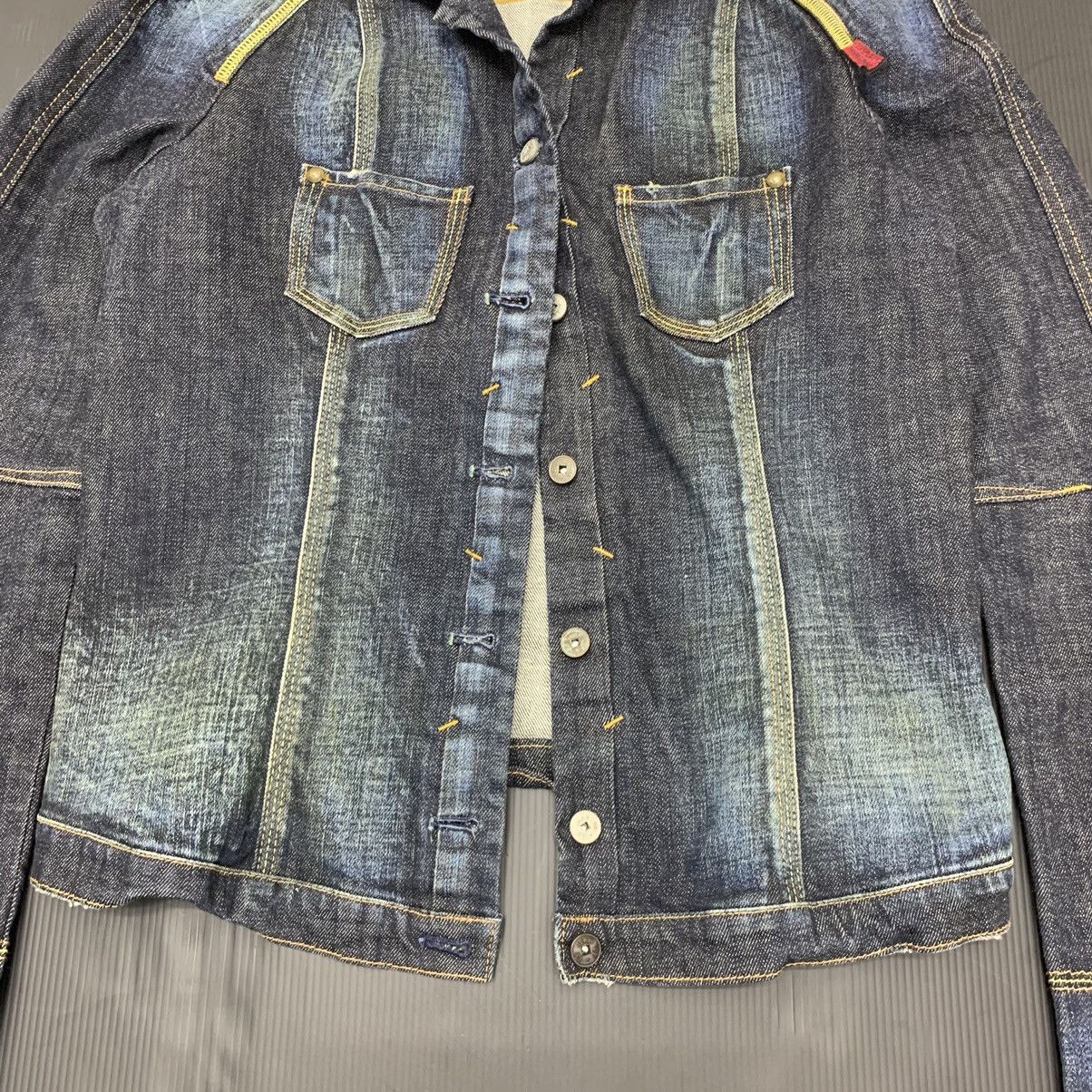Marithe + Francois Girbaud M+FG Marithe Francois Girbaud Distressed Denim Jacket Size US M / EU 48-50 / 2 - 3 Thumbnail