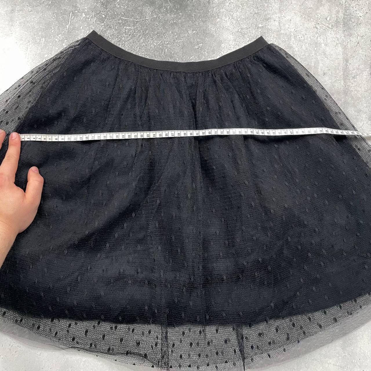 RED Valentino RED Valentino Black Polka Dot Tulle Mini Skirt Women’s 38/40 Size 28" / US 6 / IT 42 - 19 Thumbnail