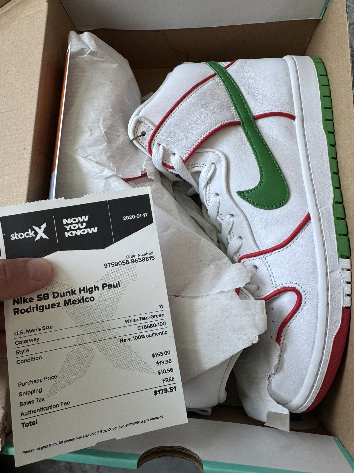 Nike 2020 Paul Rodriguez x Dunk High Premium SB ‘Boxing’ Size US 11 / EU 44 - 1 Thumbnail