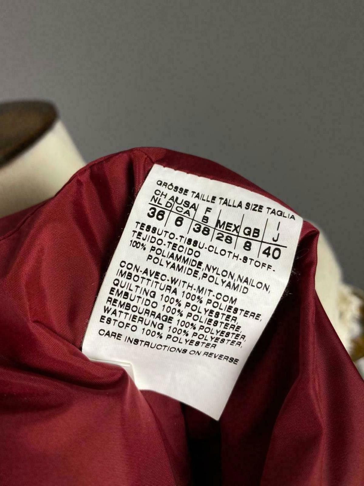 Designer Weekend Max Mara Red Zip Up Nylon Jacket Size GB 8 USA 6 Size M / US 6-8 / IT 42-44 - 12 Thumbnail