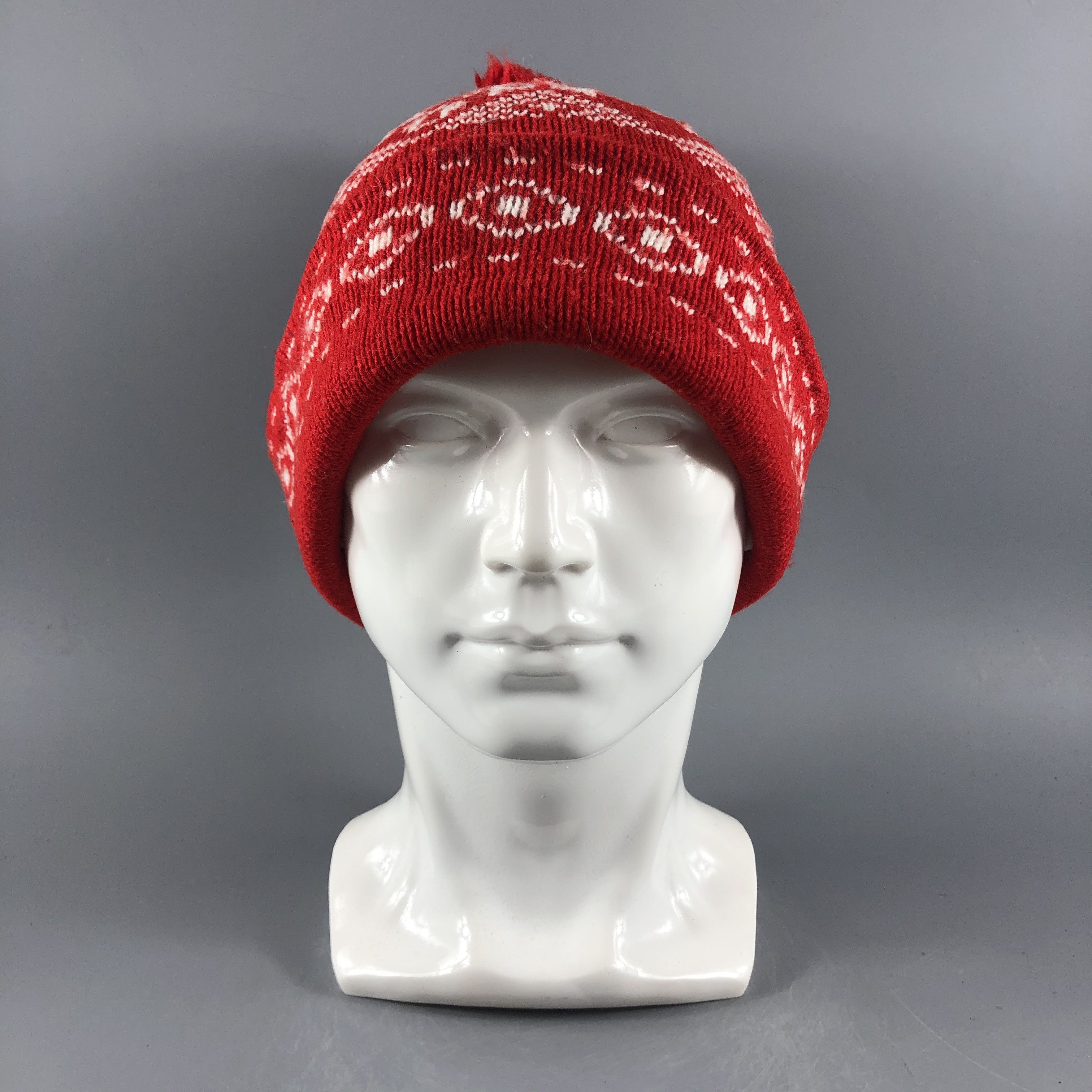 Japanese Brand × Vintage Unknown Fair Isle Beanie Snow Hat Snow Cap -D023 Size ONE SIZE - 1 Thumbnail