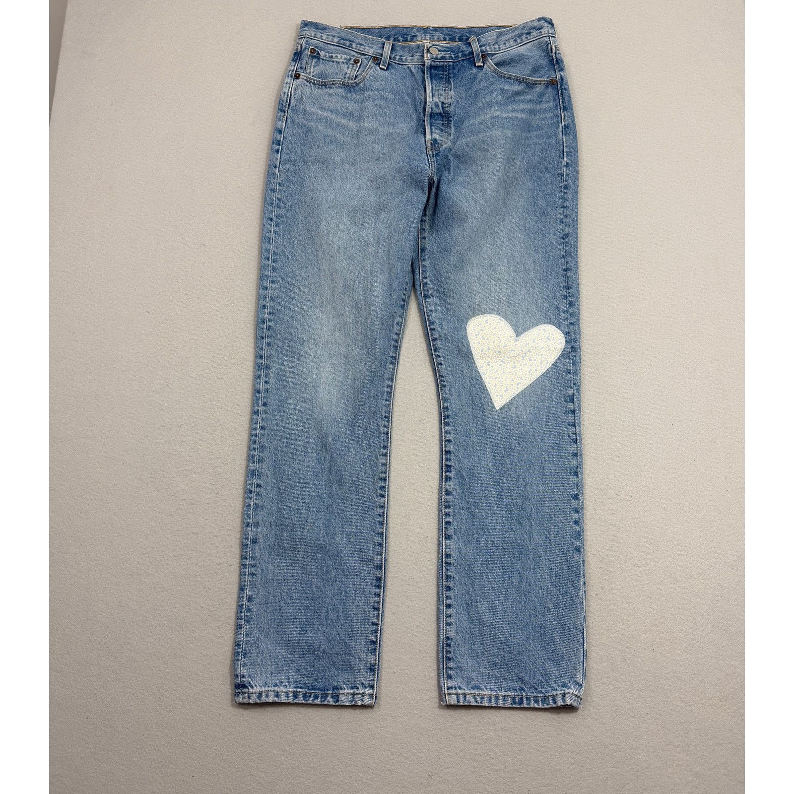 Levi's Levis 501xx 150th Anniversary Heart Logo Jeans Size 33x32 Size 33" - 2 Thumbnail