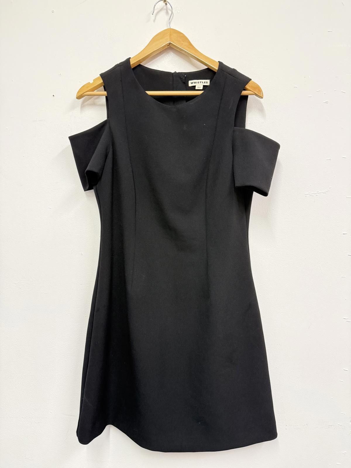 Whistles Whistles Black Cold Shoulder Dress UK 14 EU 42 US 10 Size L / US 10 / IT 46 - 1 Thumbnail